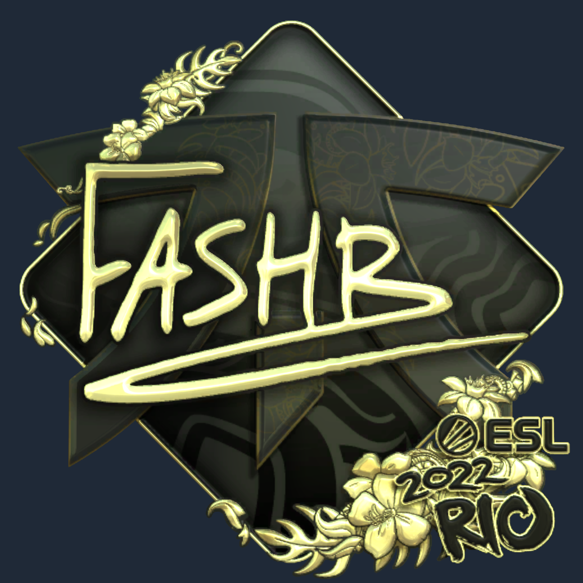 Sticker | FASHR (Gold) | Rio 2022 Screenshot