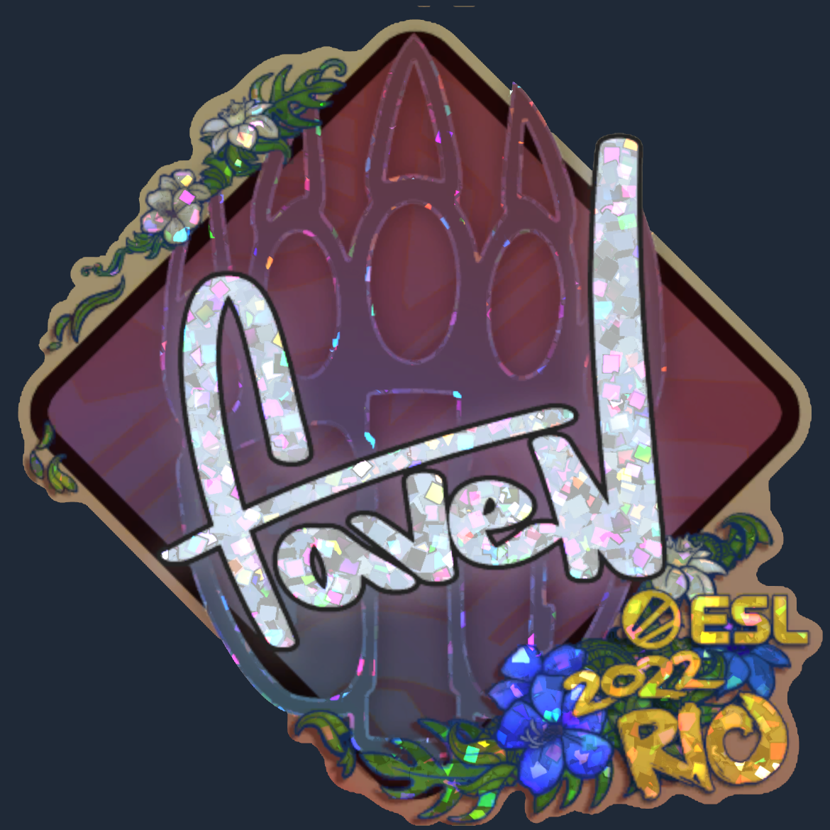 Sticker | faveN (Glitter) | Rio 2022 Screenshot