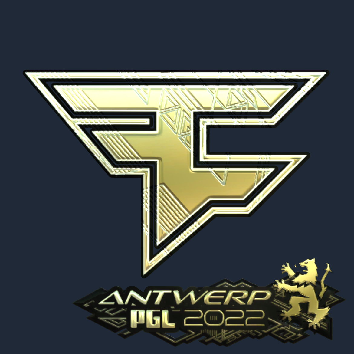 Sticker | FaZe Clan (Gold) | Antwerp 2022 Screenshot