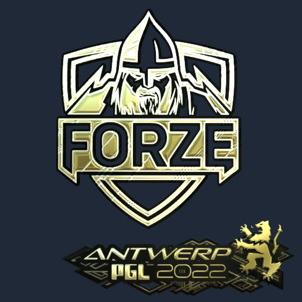Sticker | forZe eSports (Gold) | Antwerp 2022 Screenshot