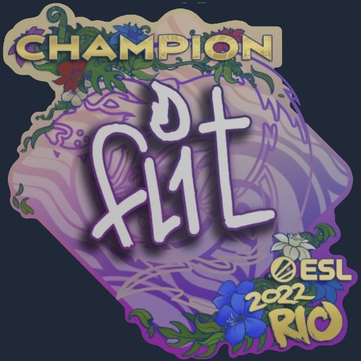 Sticker | FL1T (Champion) | Rio 2022 Screenshot