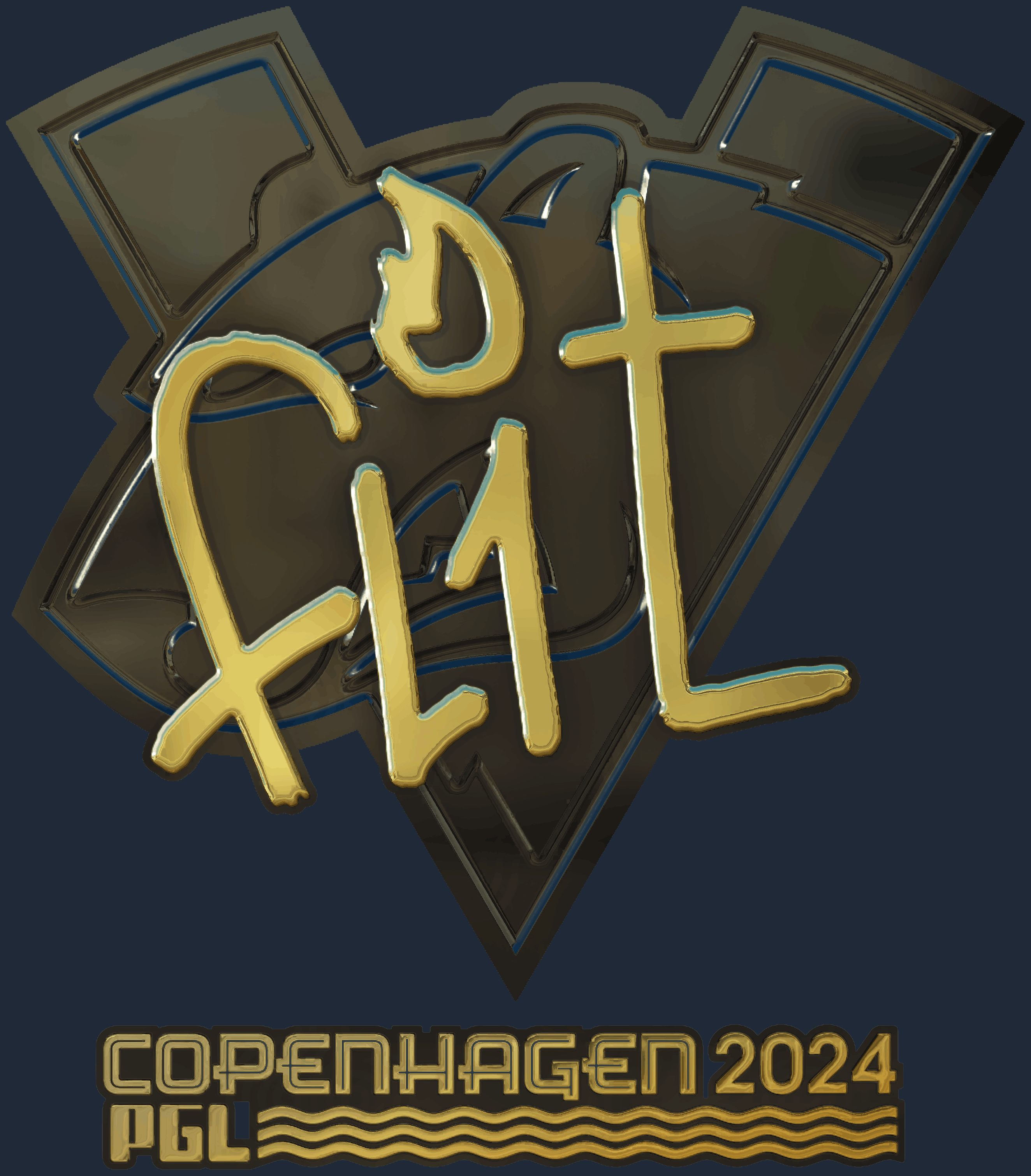 Sticker | FL1T (Gold) | Copenhagen 2024 Screenshot