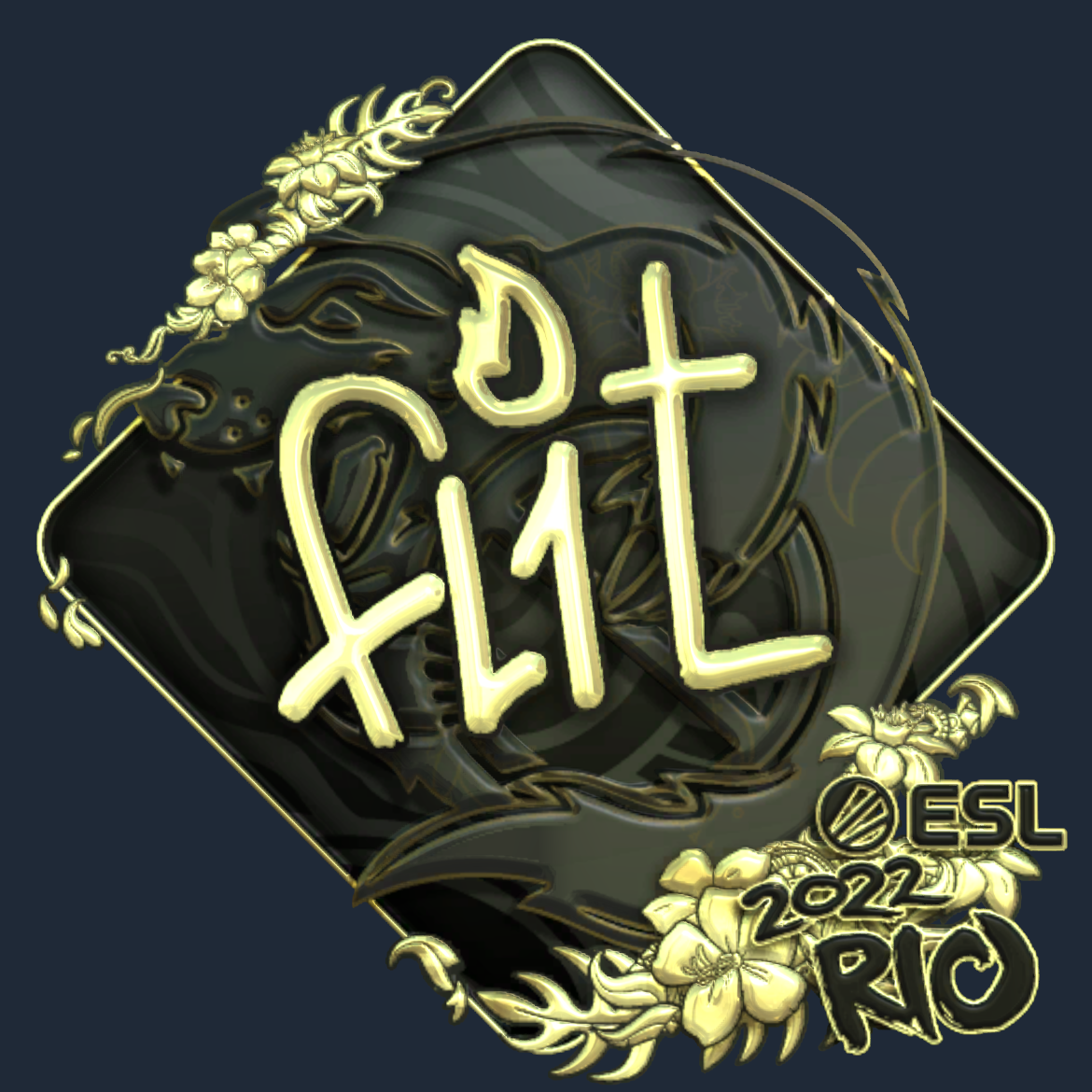 Sticker | FL1T (Gold) | Rio 2022 Screenshot
