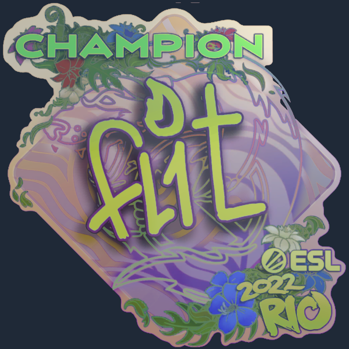 Sticker | FL1T (Holo, Champion) | Rio 2022 Screenshot