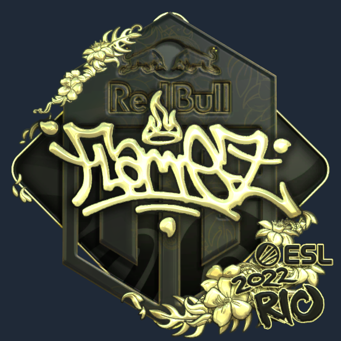 Sticker | FlameZ (Gold) | Rio 2022 Screenshot