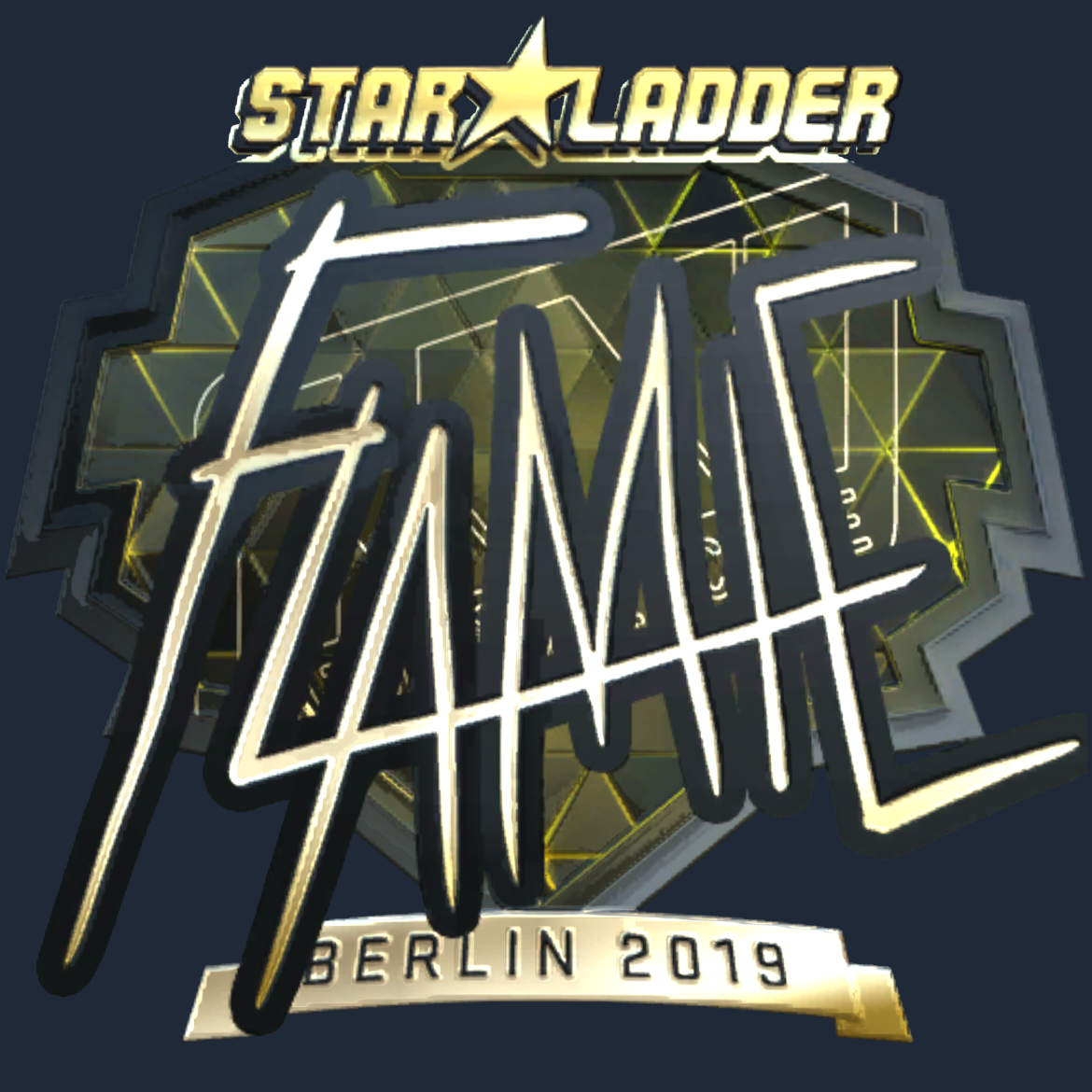 Sticker | flamie (Gold) | Berlin 2019 Screenshot