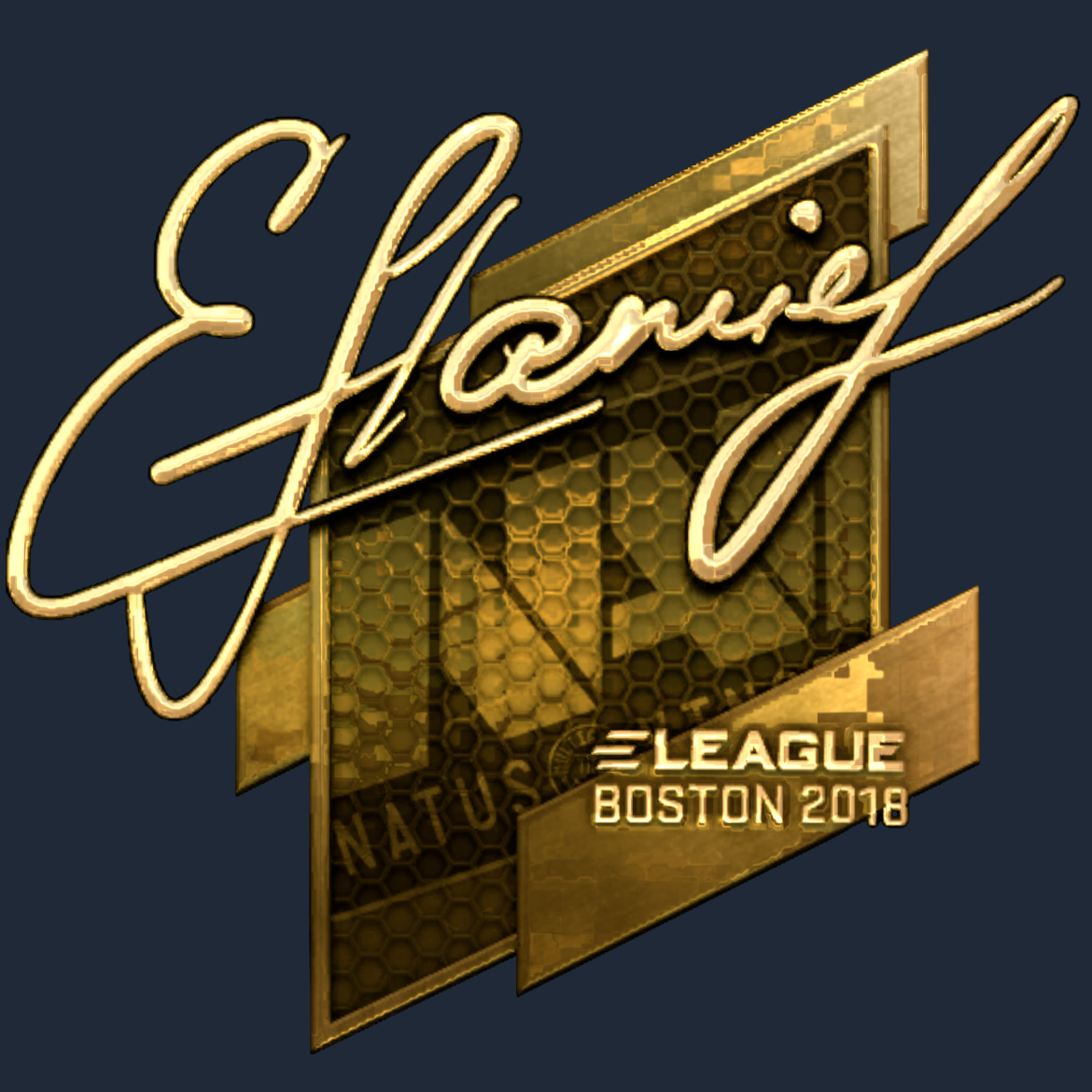 Sticker | flamie (Gold) | Boston 2018 Screenshot