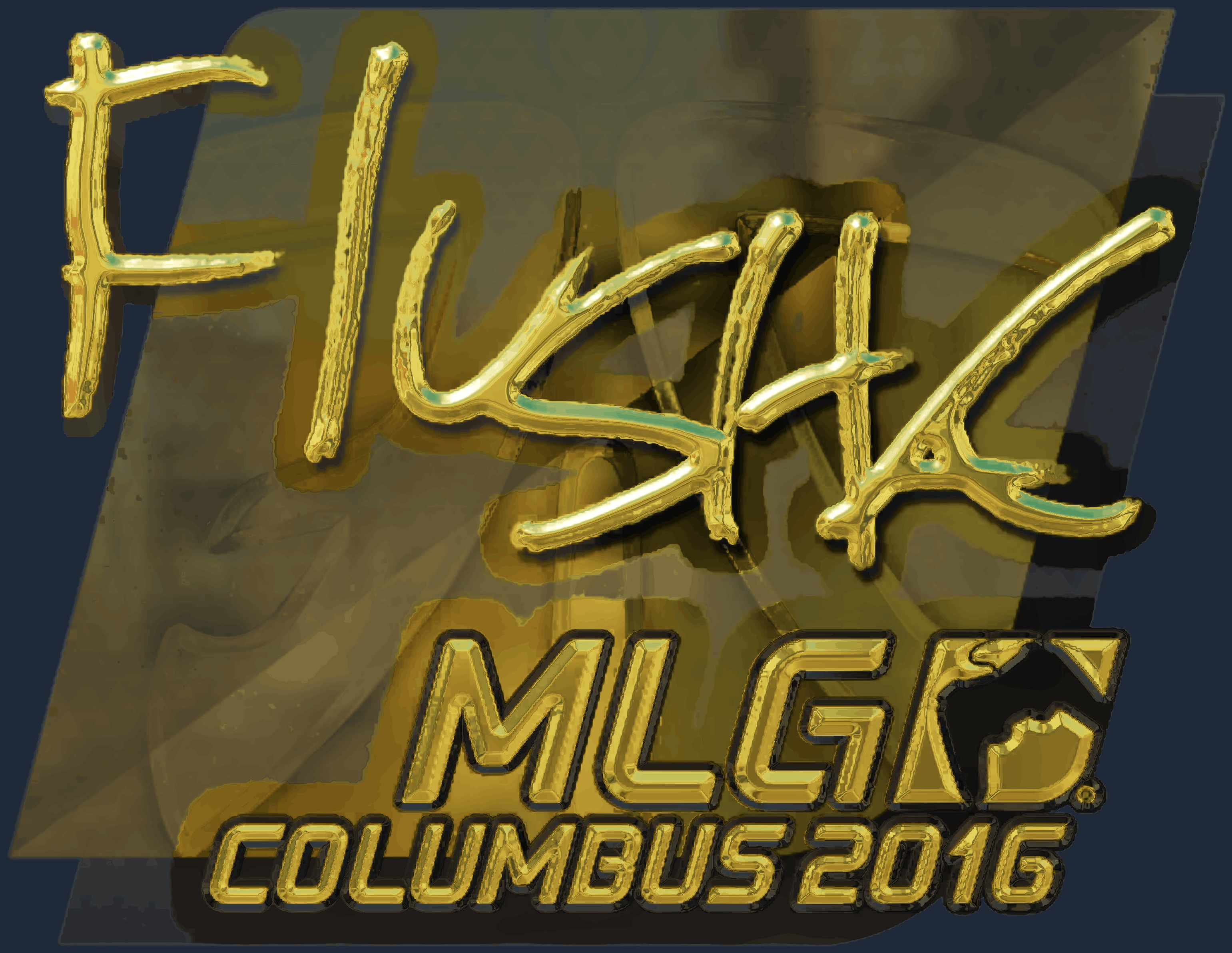 Sticker | flusha (Gold) | MLG Columbus 2016 Screenshot