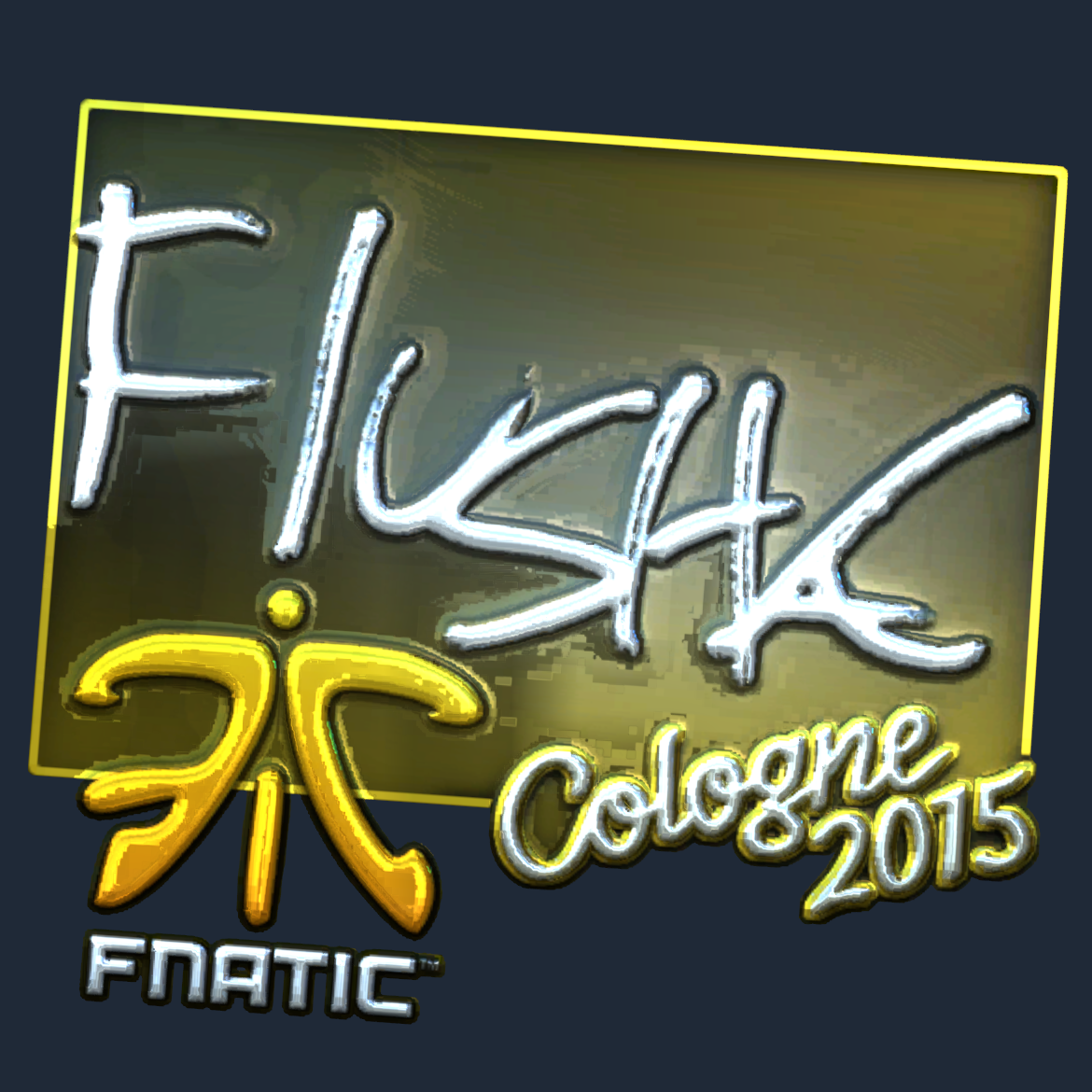 Sticker | flusha (Foil) | Cologne 2015 Screenshot