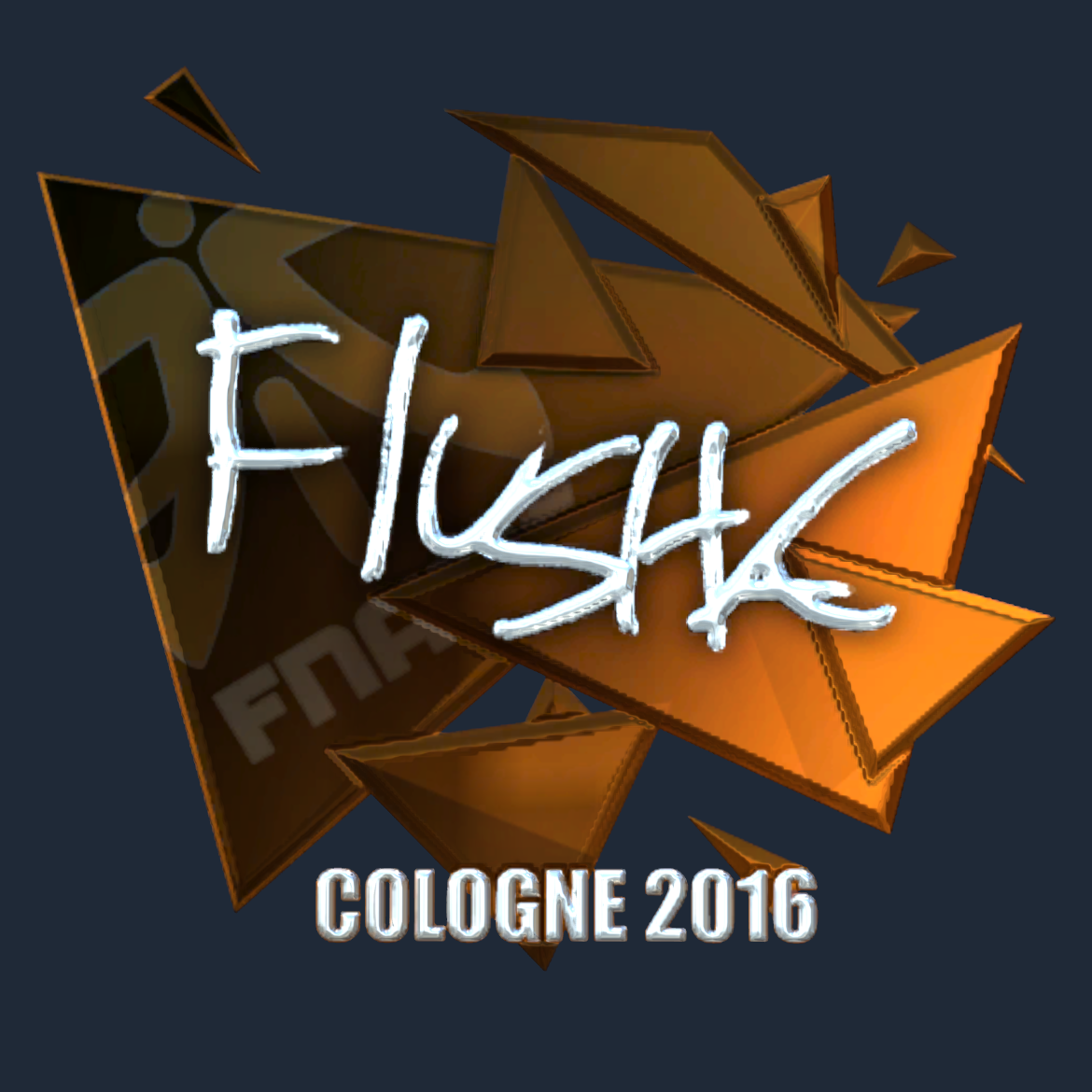 Sticker | flusha (Foil) | Cologne 2016 Screenshot