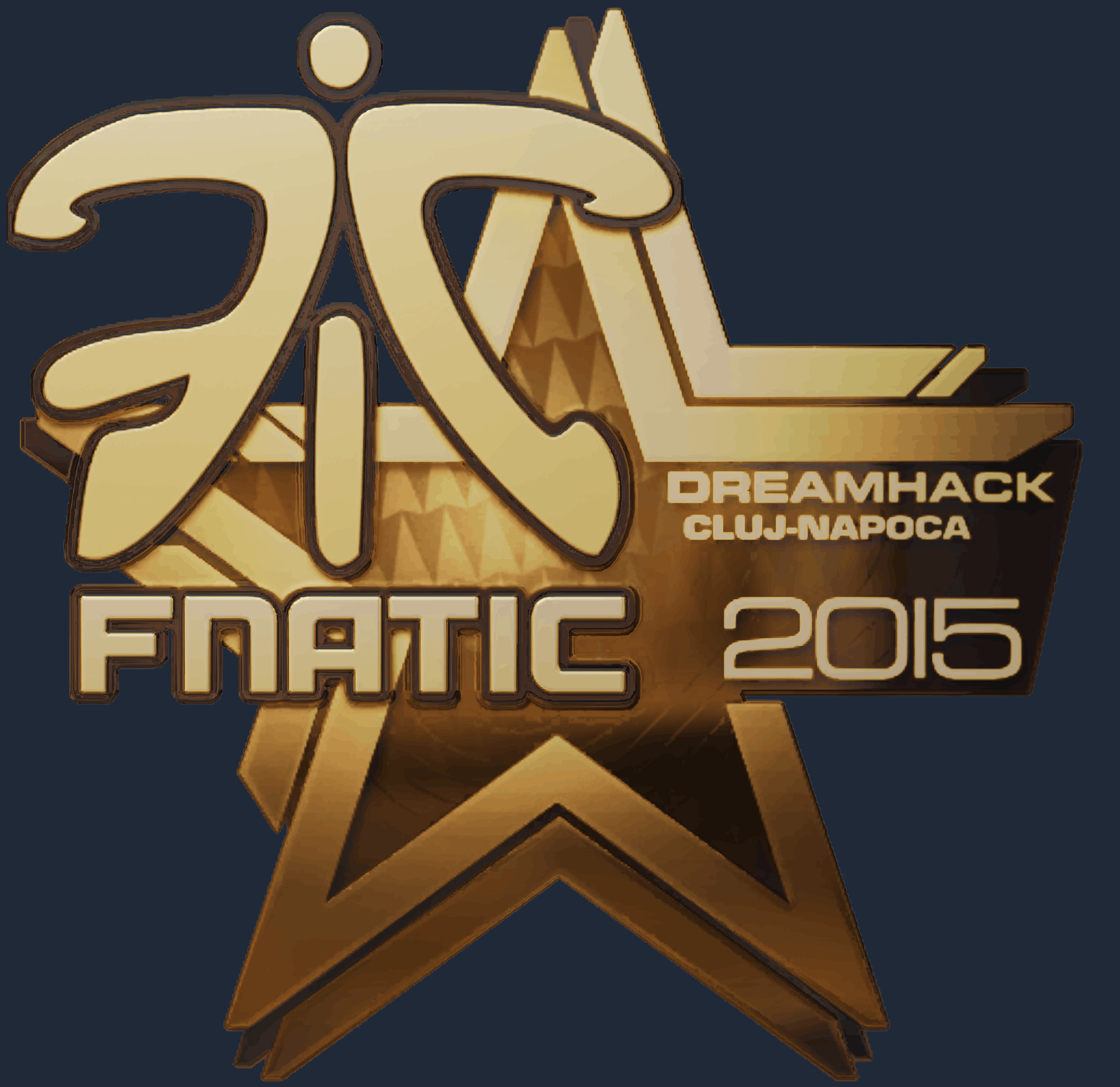 Sticker | Fnatic (Gold) | Cluj-Napoca 2015 Screenshot