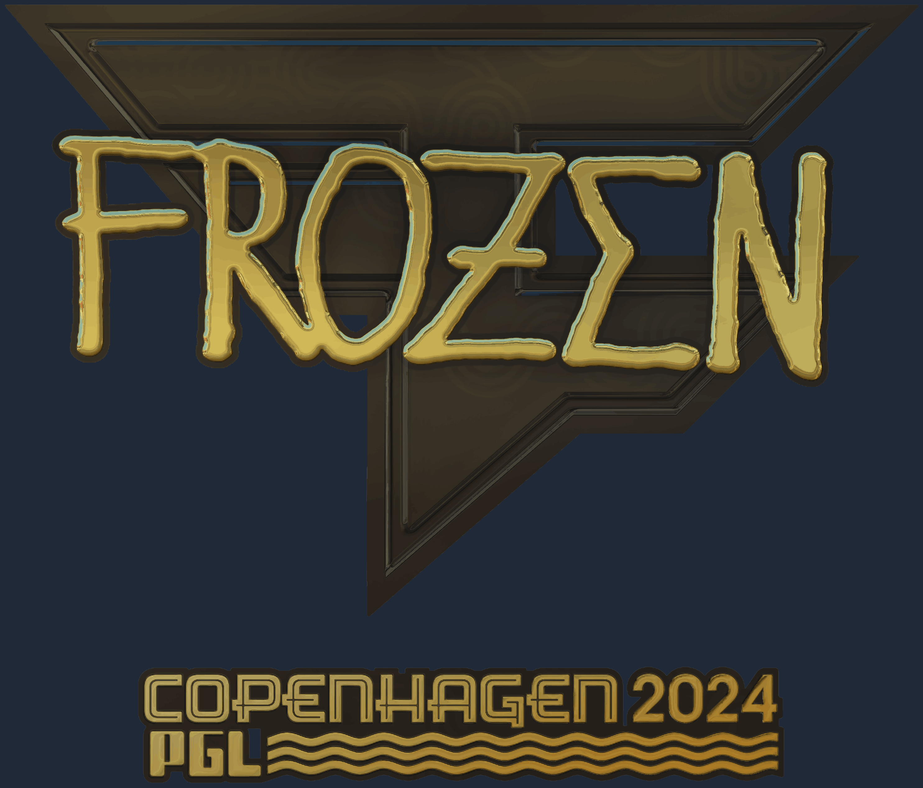 Sticker | frozen (Gold) | Copenhagen 2024 Screenshot