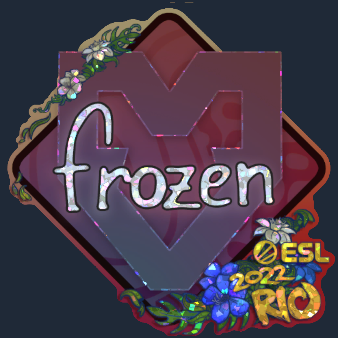 Sticker | frozen (Glitter) | Rio 2022 Screenshot