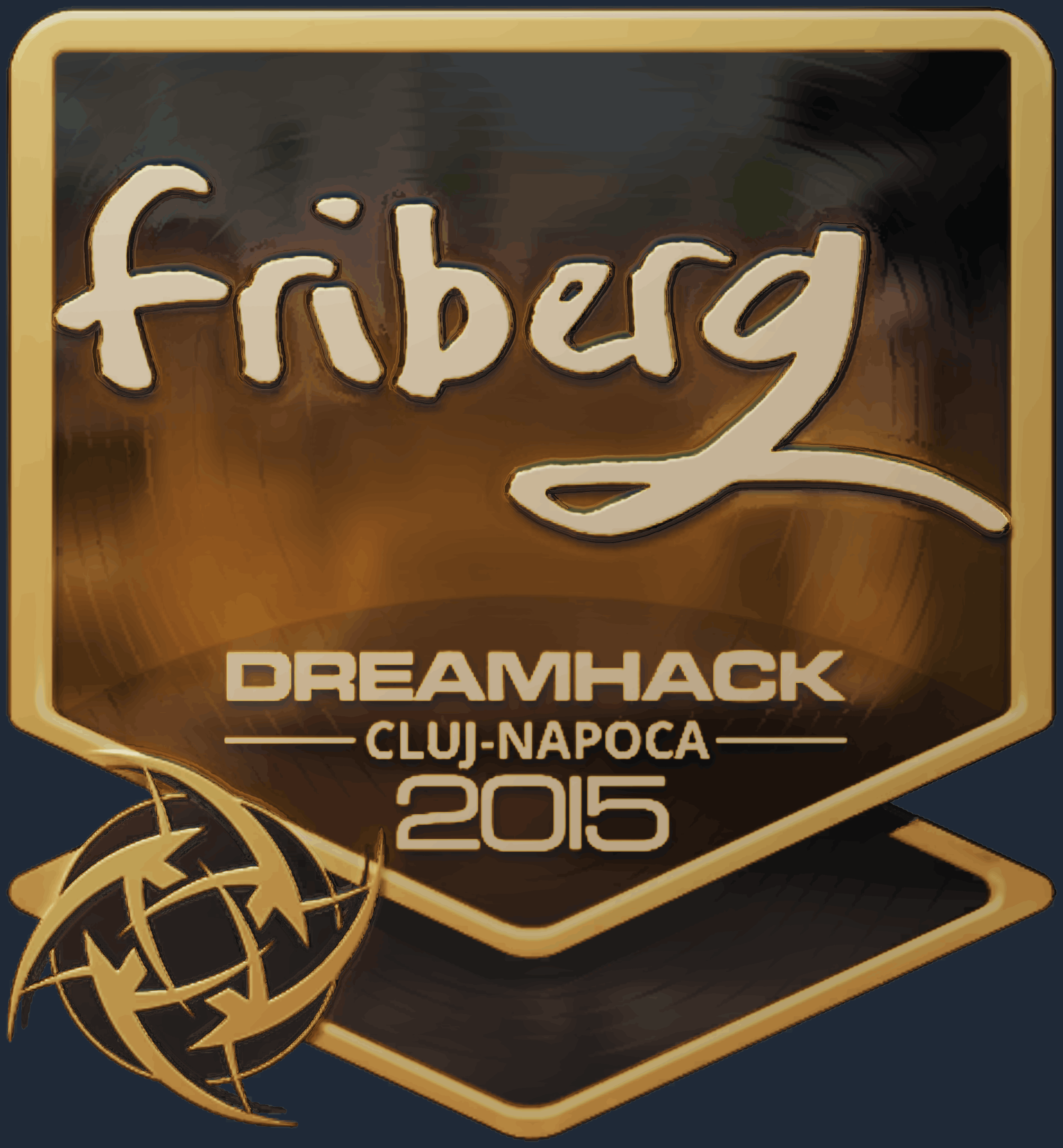 Sticker | friberg (Gold) | Cluj-Napoca 2015 Screenshot