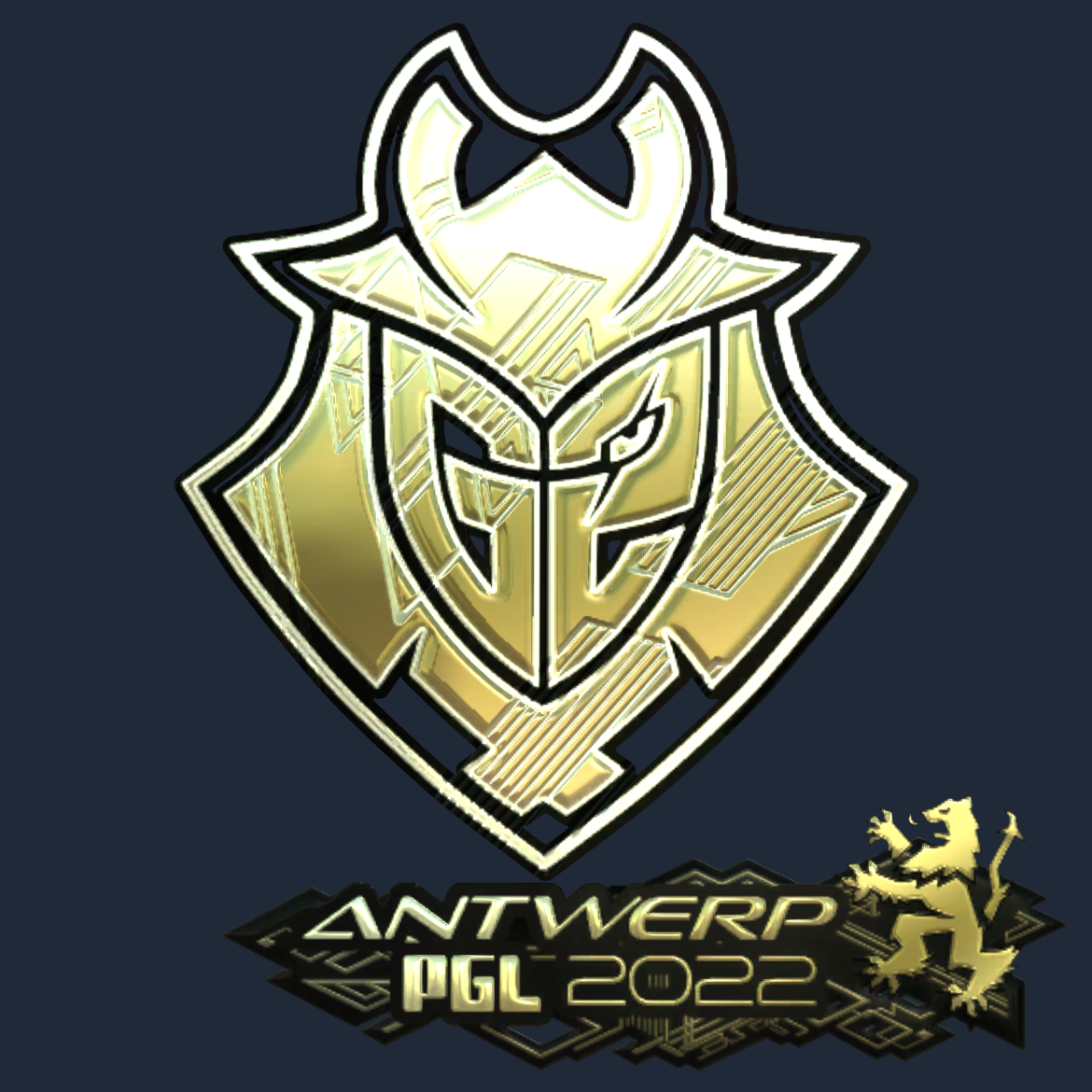 Sticker | G2 Esports (Gold) | Antwerp 2022 Screenshot