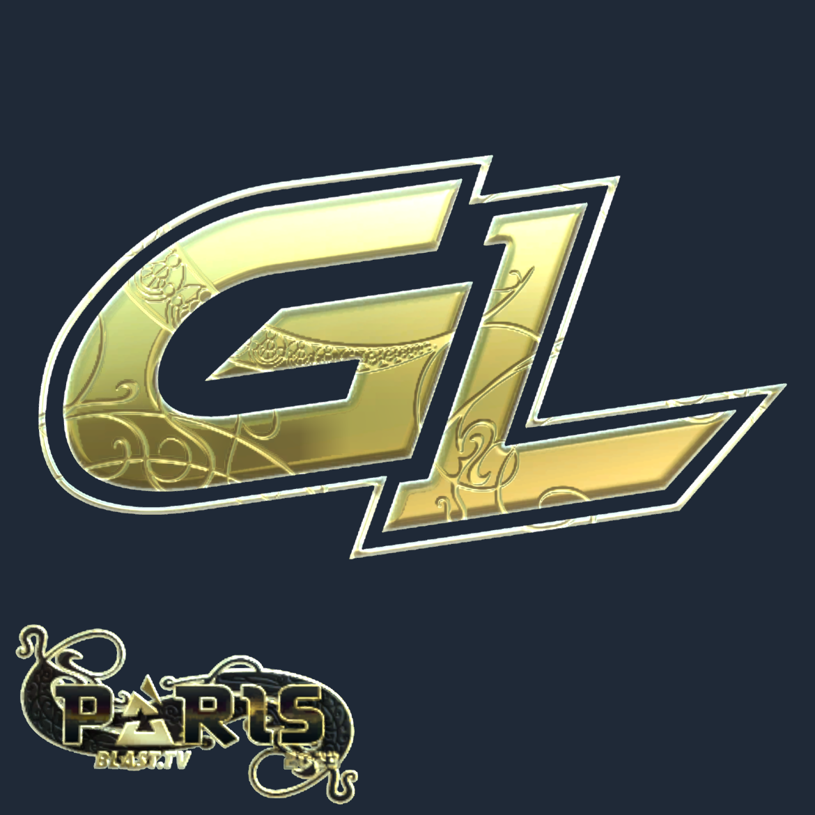 Sticker | GamerLegion (Gold) | Paris 2023 Screenshot