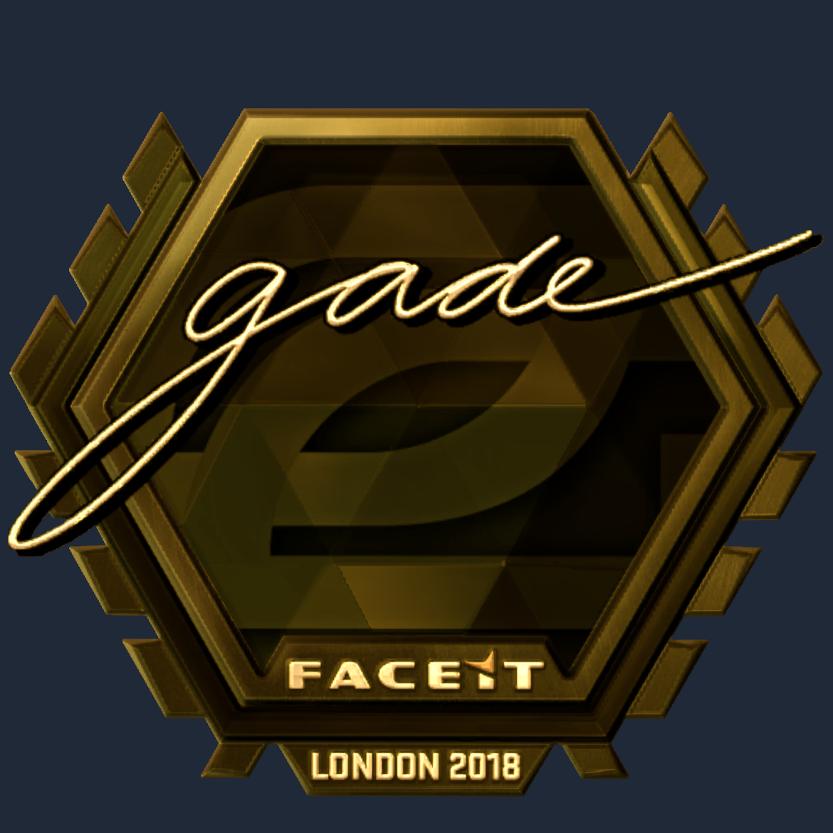 Sticker | gade (Gold) | London 2018 Screenshot