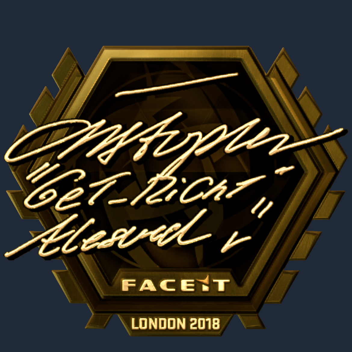 Sticker | GeT_RiGhT (Gold) | London 2018 Screenshot