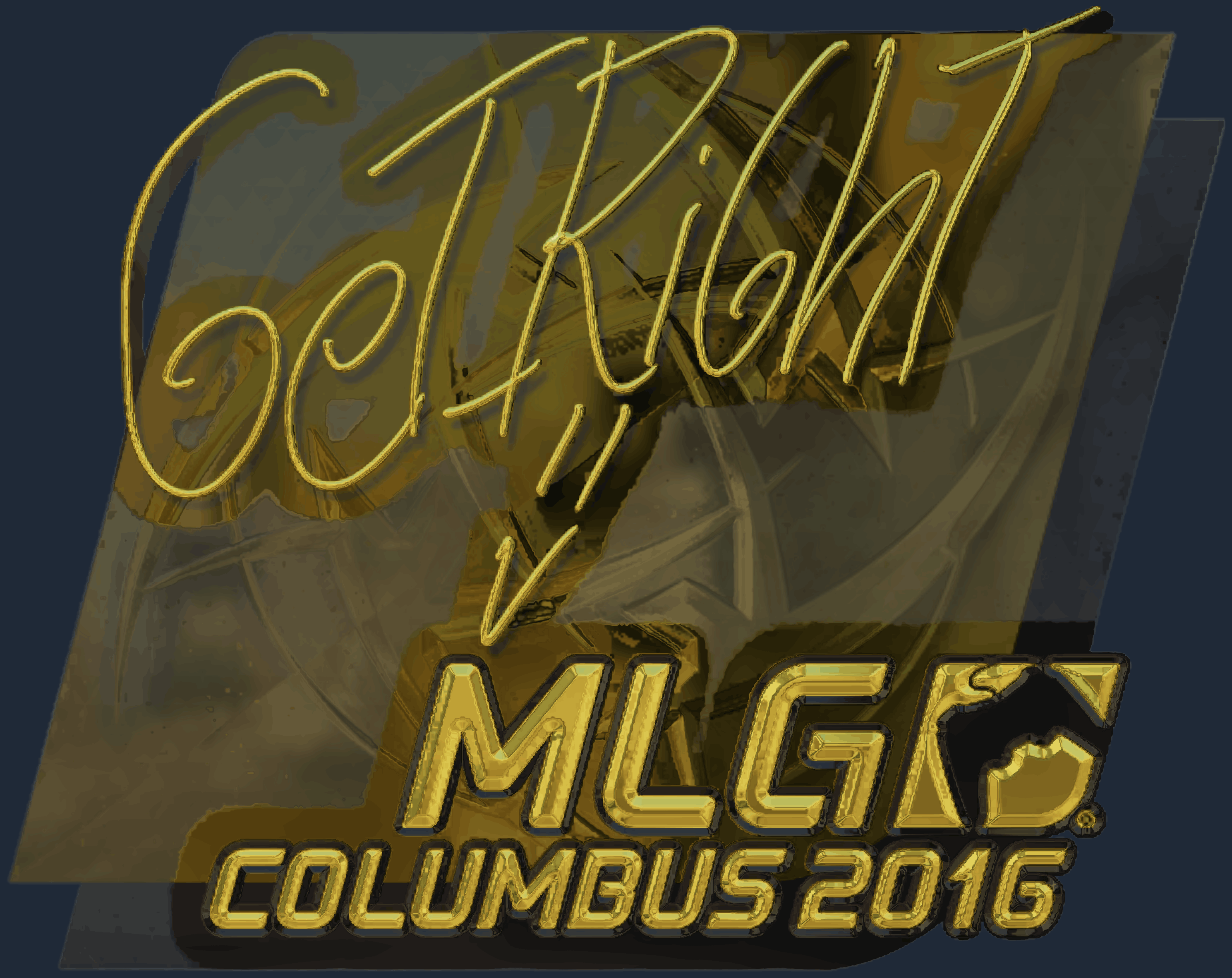 Sticker | GeT_RiGhT (Gold) | MLG Columbus 2016 Screenshot