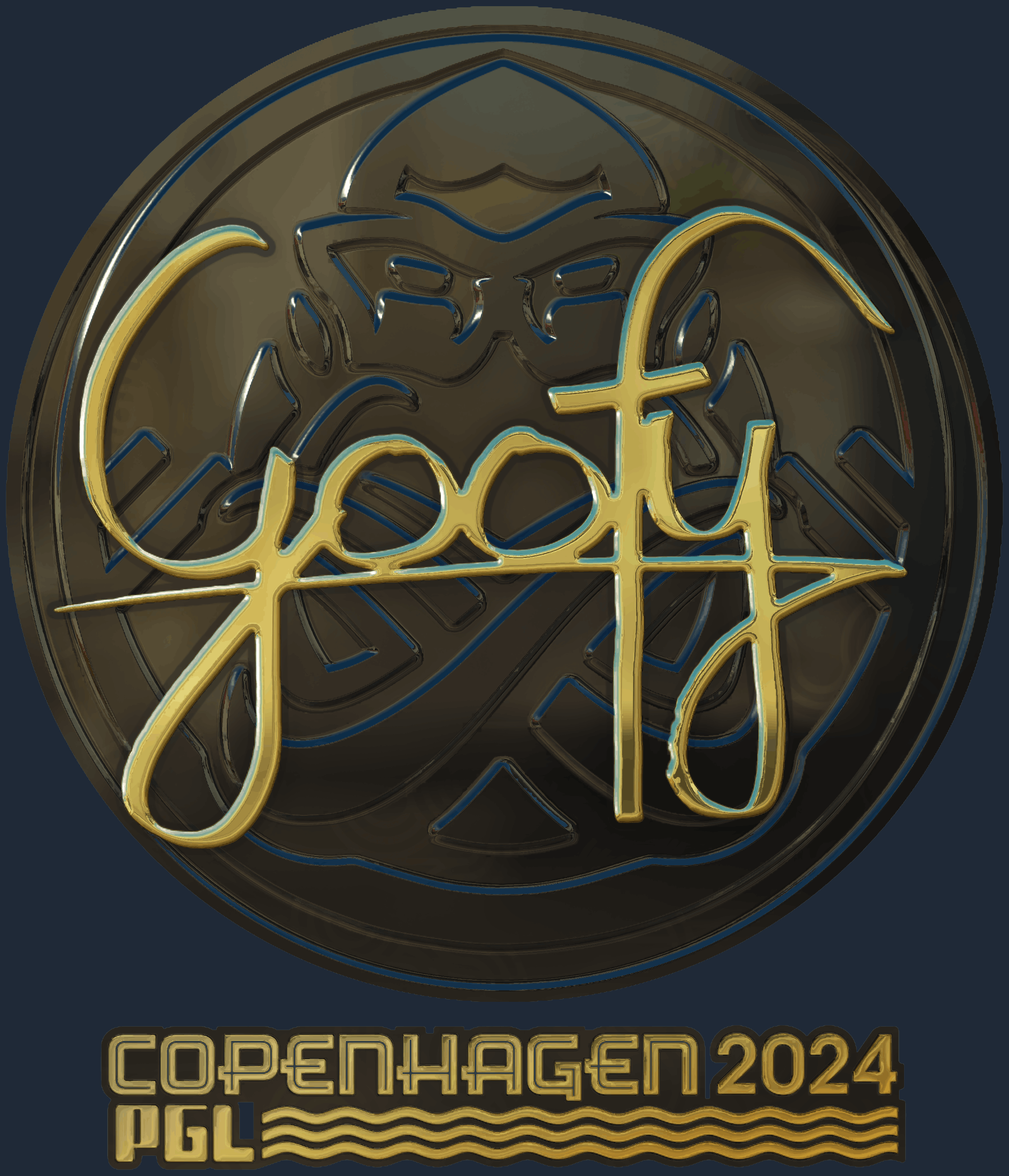 Sticker | Goofy (Gold) | Copenhagen 2024 Screenshot
