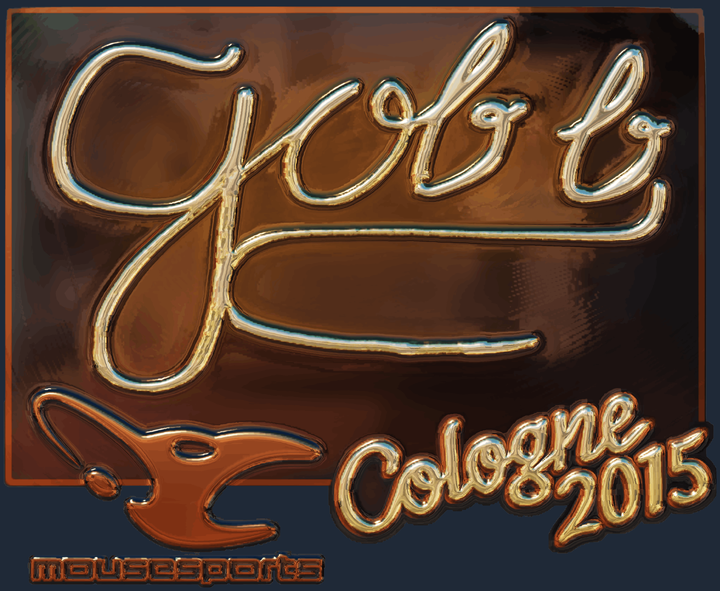 Sticker | gob b (Gold) | Cologne 2015 Screenshot