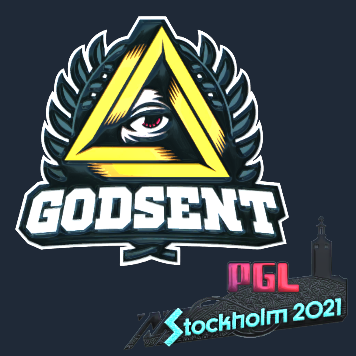 Sticker | GODSENT (Foil) | Stockholm 2021 Screenshot