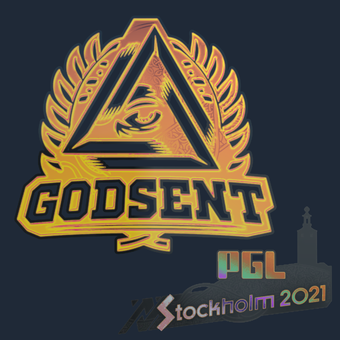 Sticker | GODSENT (Holo) | Stockholm 2021 Screenshot