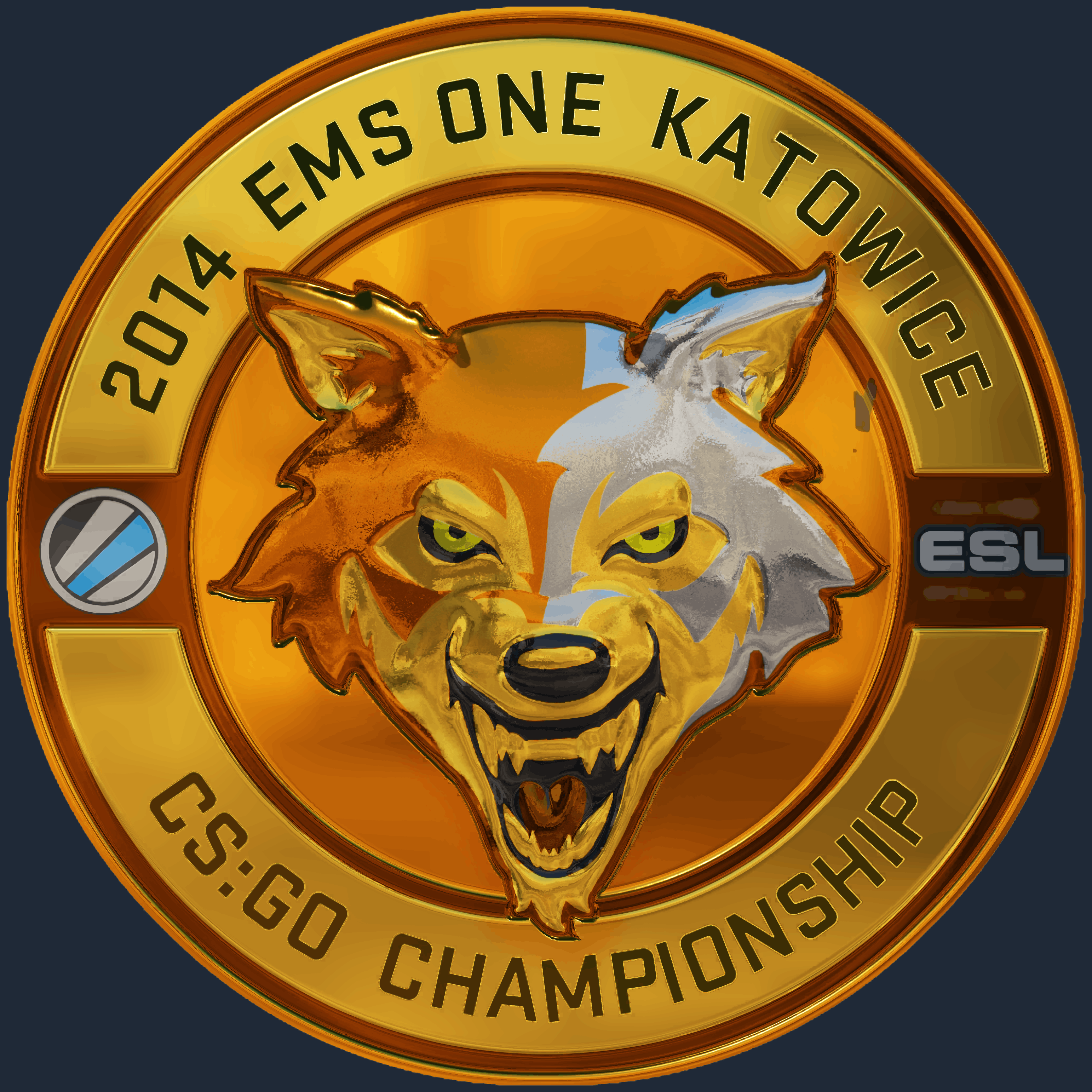 Sticker | Gold ESL Wolf (Foil) | Katowice 2014 Screenshot