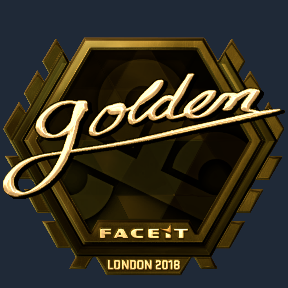Sticker | Golden (Gold) | London 2018 Screenshot