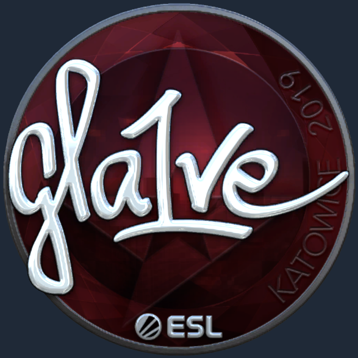 Sticker | gla1ve (Foil) | Katowice 2019 Screenshot