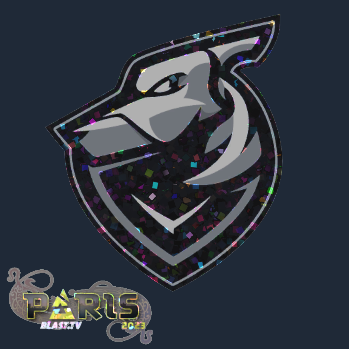Sticker | Grayhound Gaming (Glitter) | Paris 2023 Screenshot