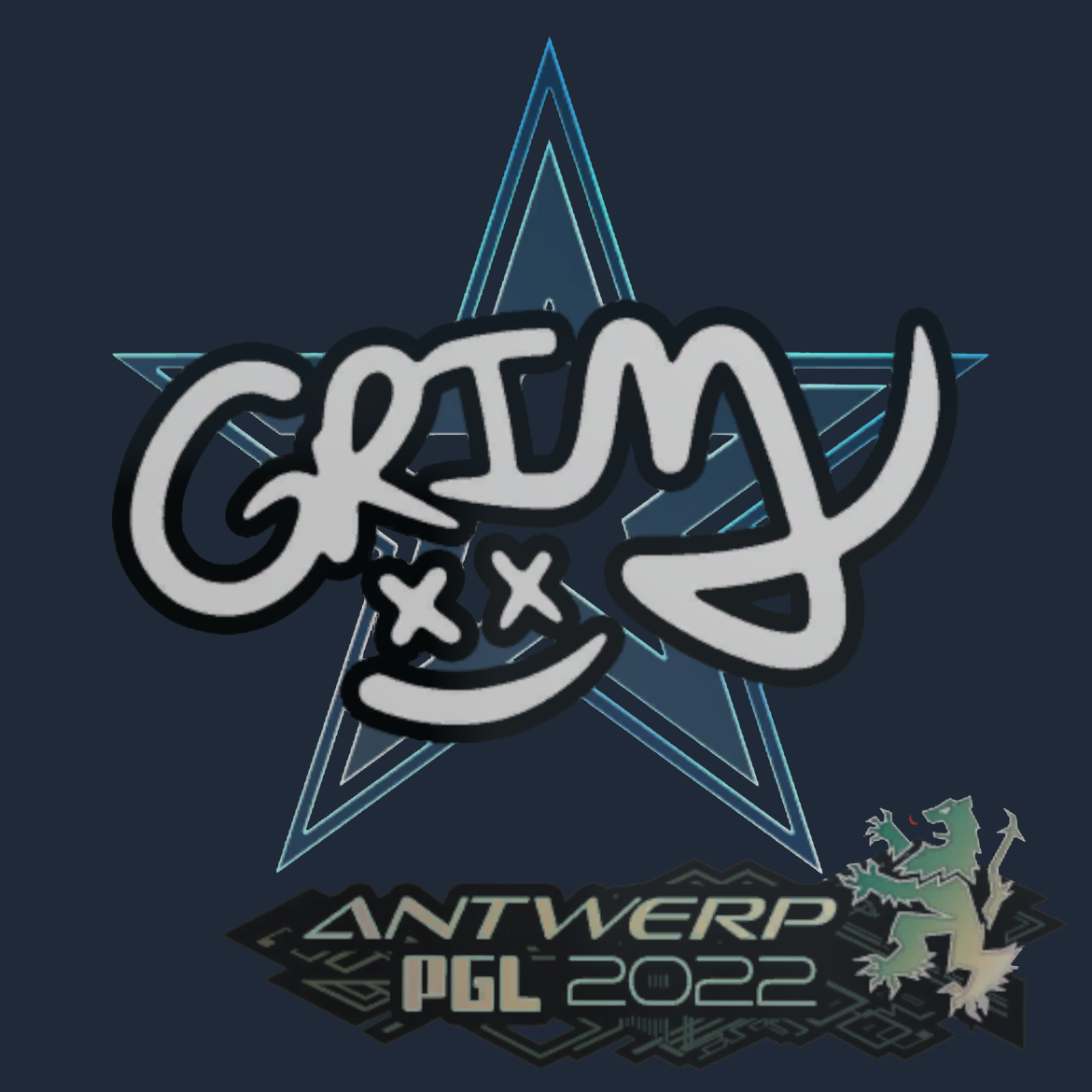 Sticker | Grim | Antwerp 2022 Screenshot