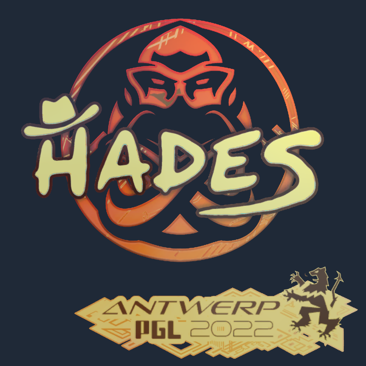 Sticker | hades (Holo) | Antwerp 2022 Screenshot