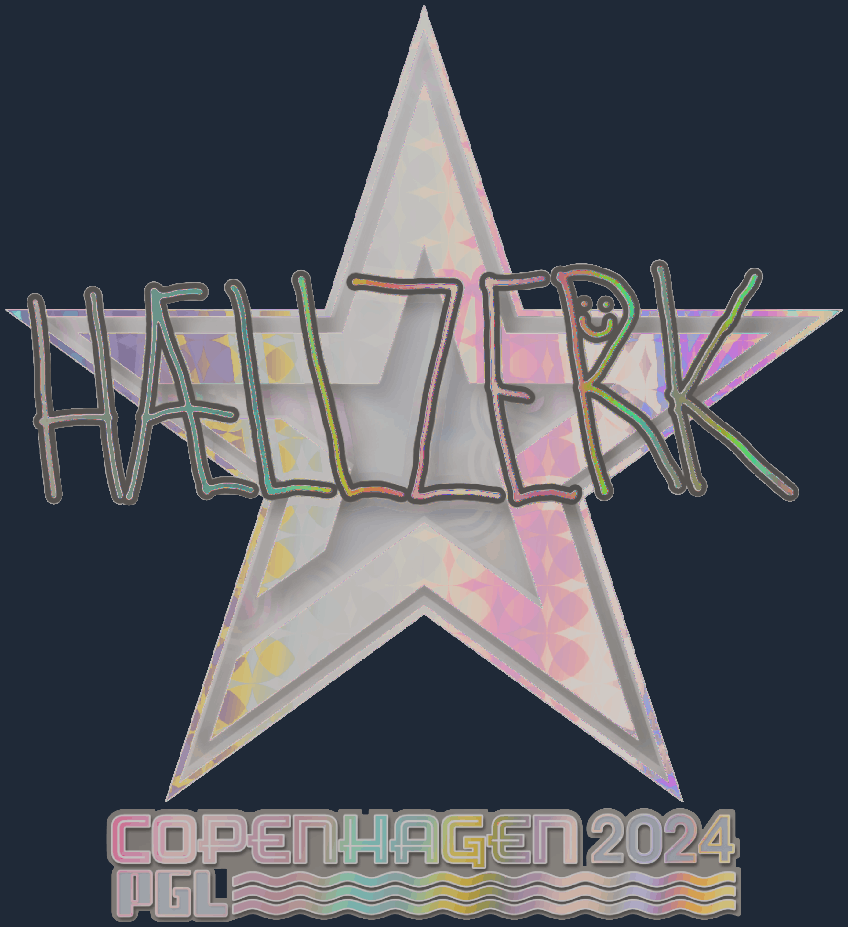 Sticker | hallzerk (Holo) | Copenhagen 2024 Screenshot