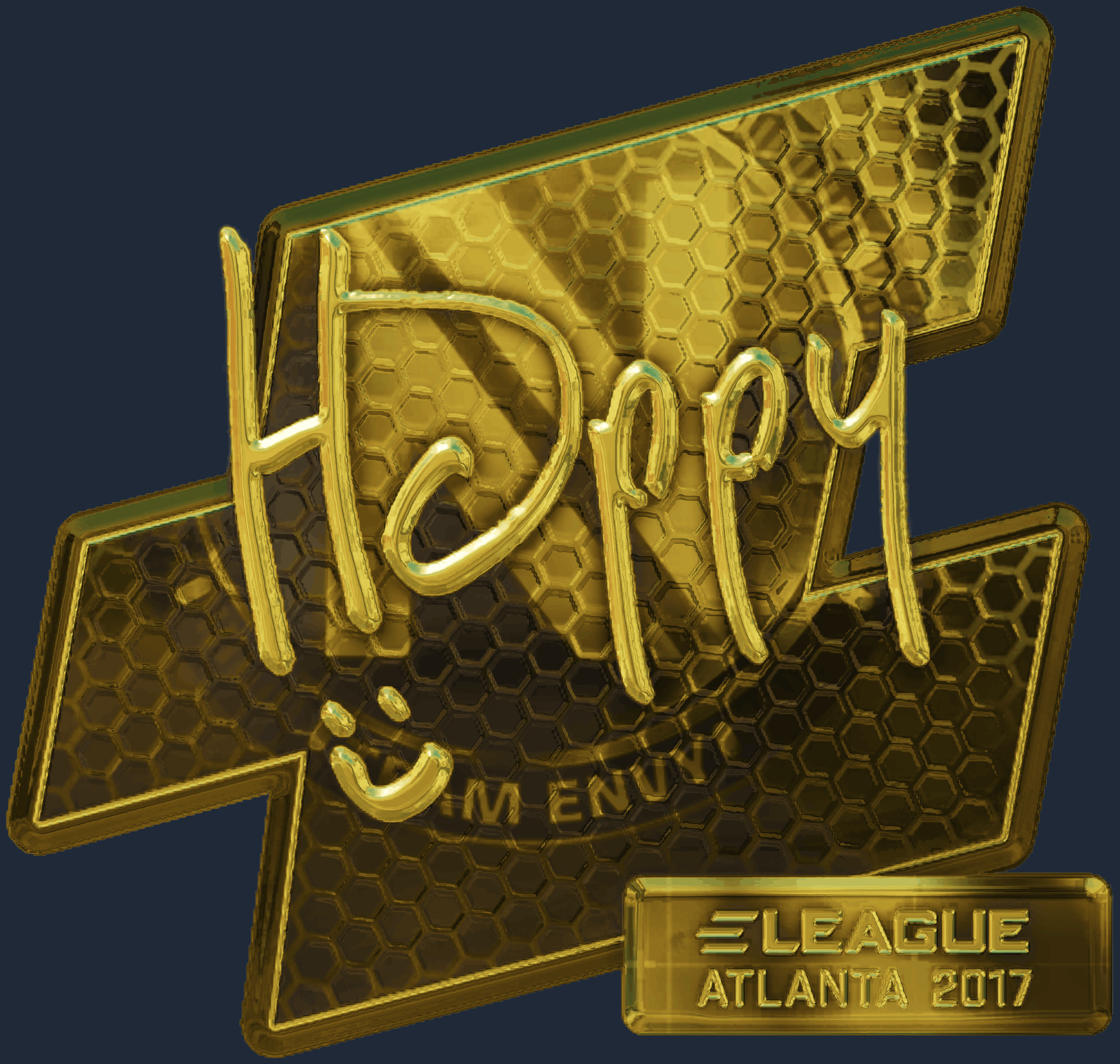 Sticker | Happy (Gold) | Atlanta 2017 Screenshot