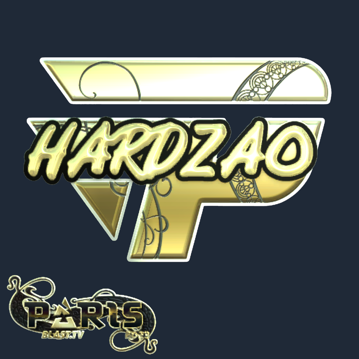 Sticker | hardzao (Gold) | Paris 2023 Screenshot