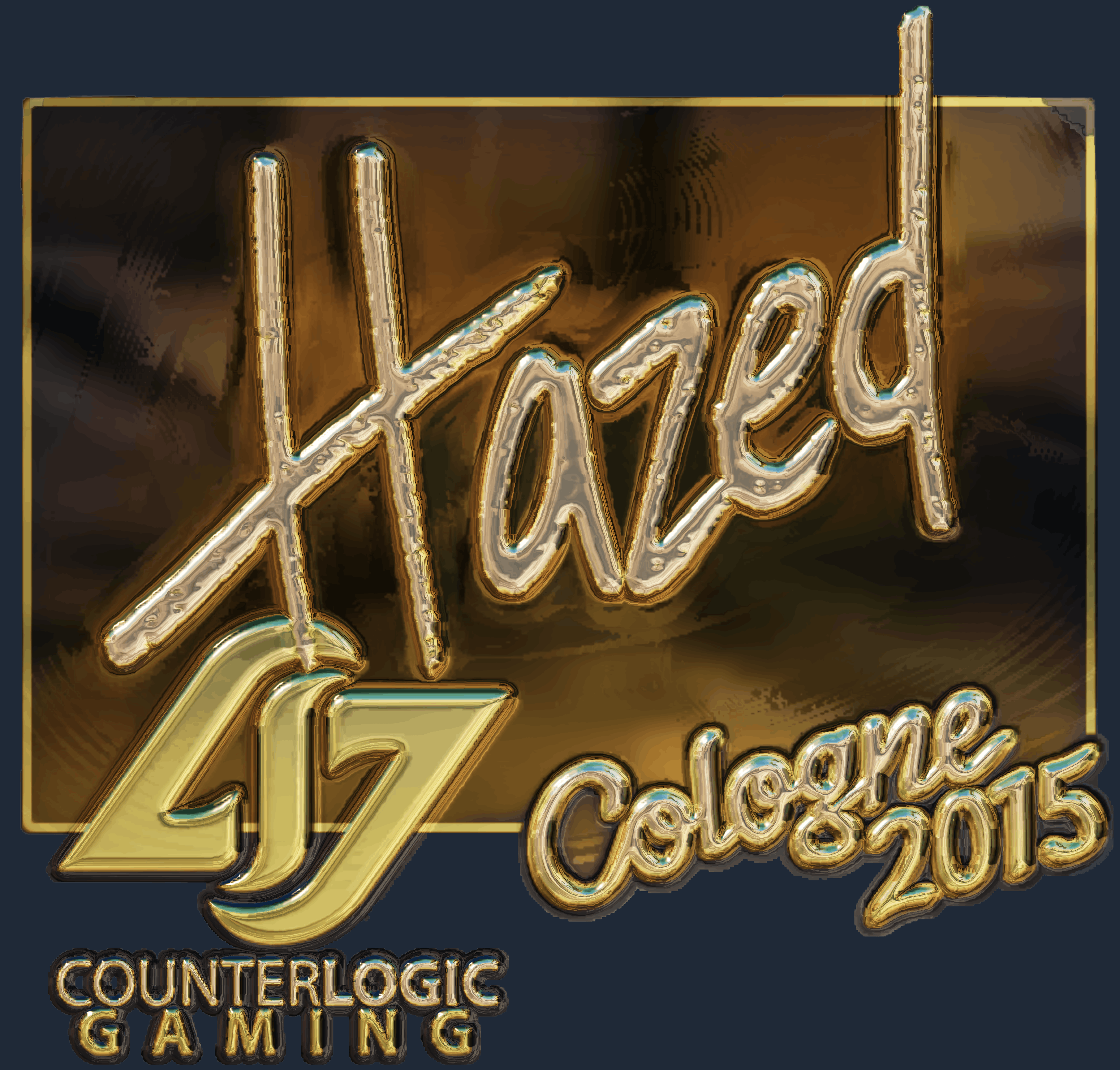 Sticker | hazed (Gold) | Cologne 2015 Screenshot