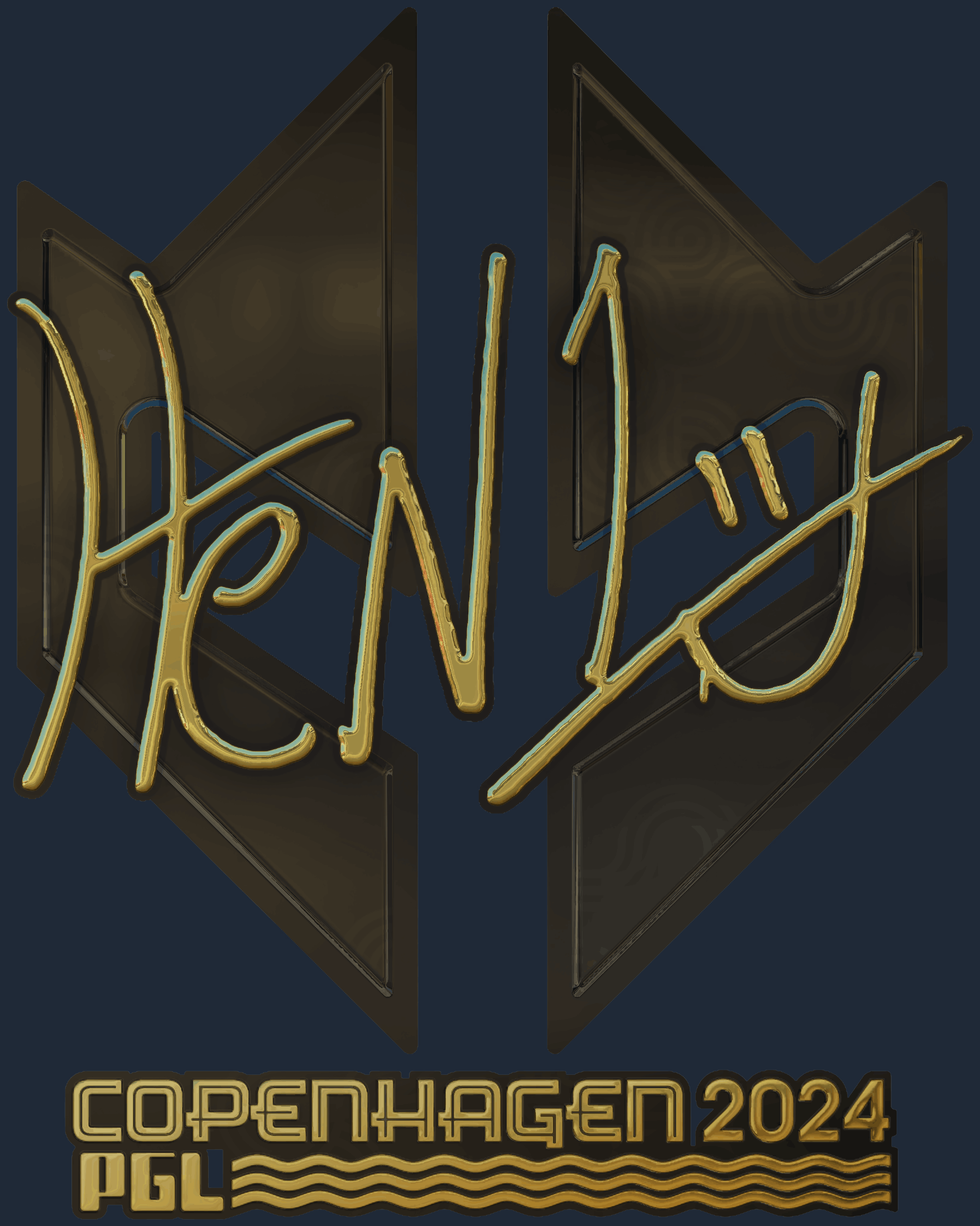 Sticker | HEN1 (Gold) | Copenhagen 2024 Screenshot