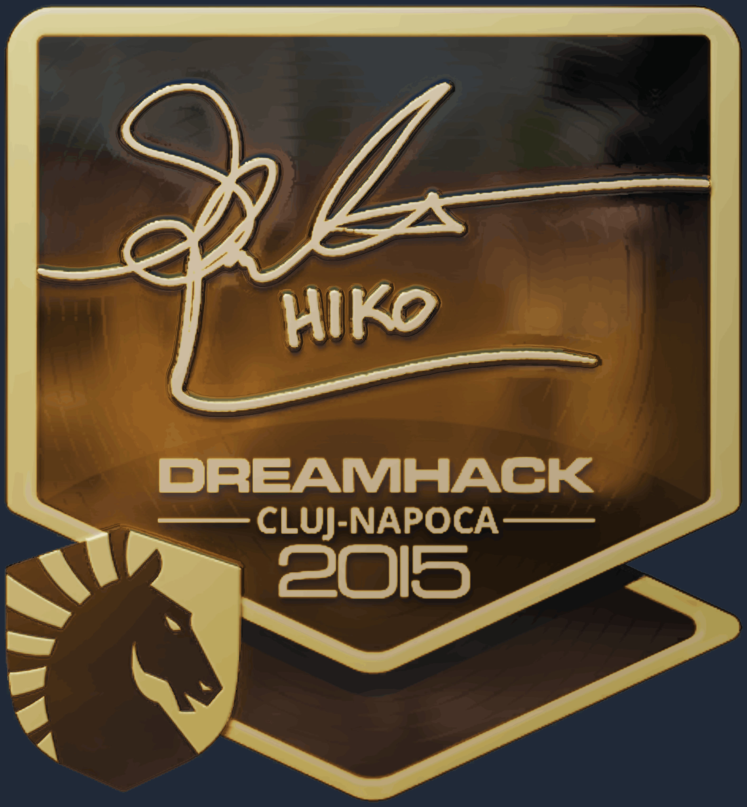 Sticker | Hiko (Gold) | Cluj-Napoca 2015 Screenshot