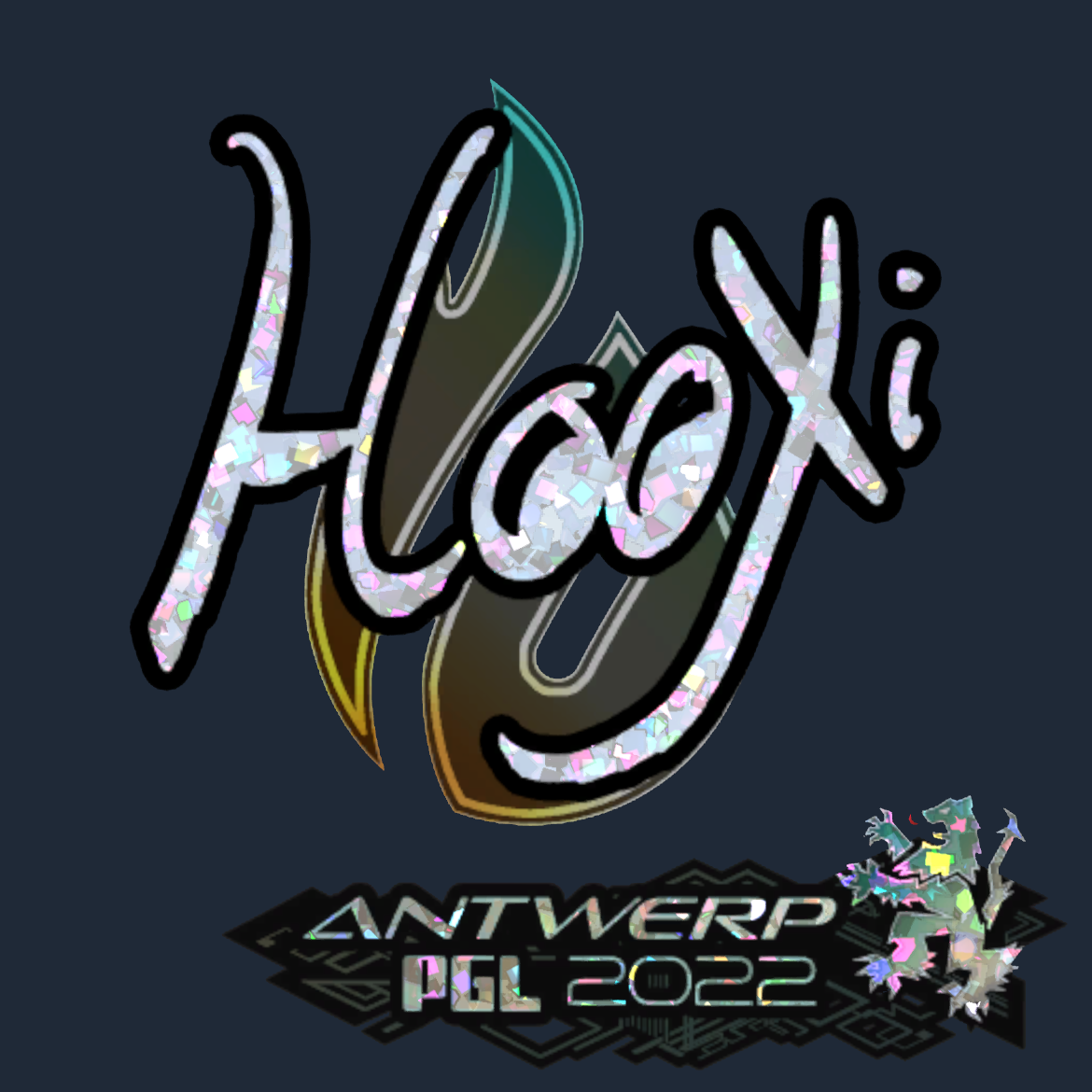 Sticker | HooXi (Glitter) | Antwerp 2022 Screenshot
