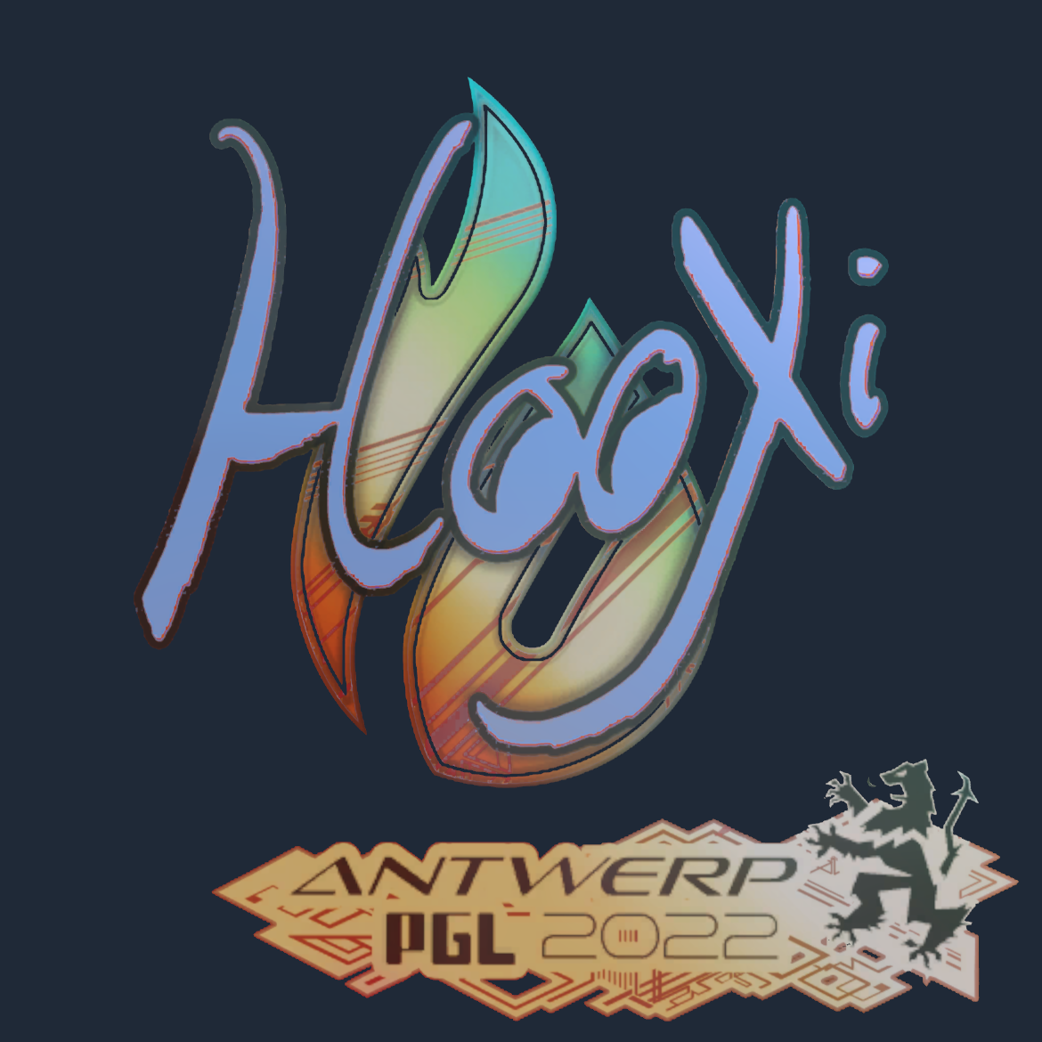 Sticker | HooXi (Holo) | Antwerp 2022 Screenshot