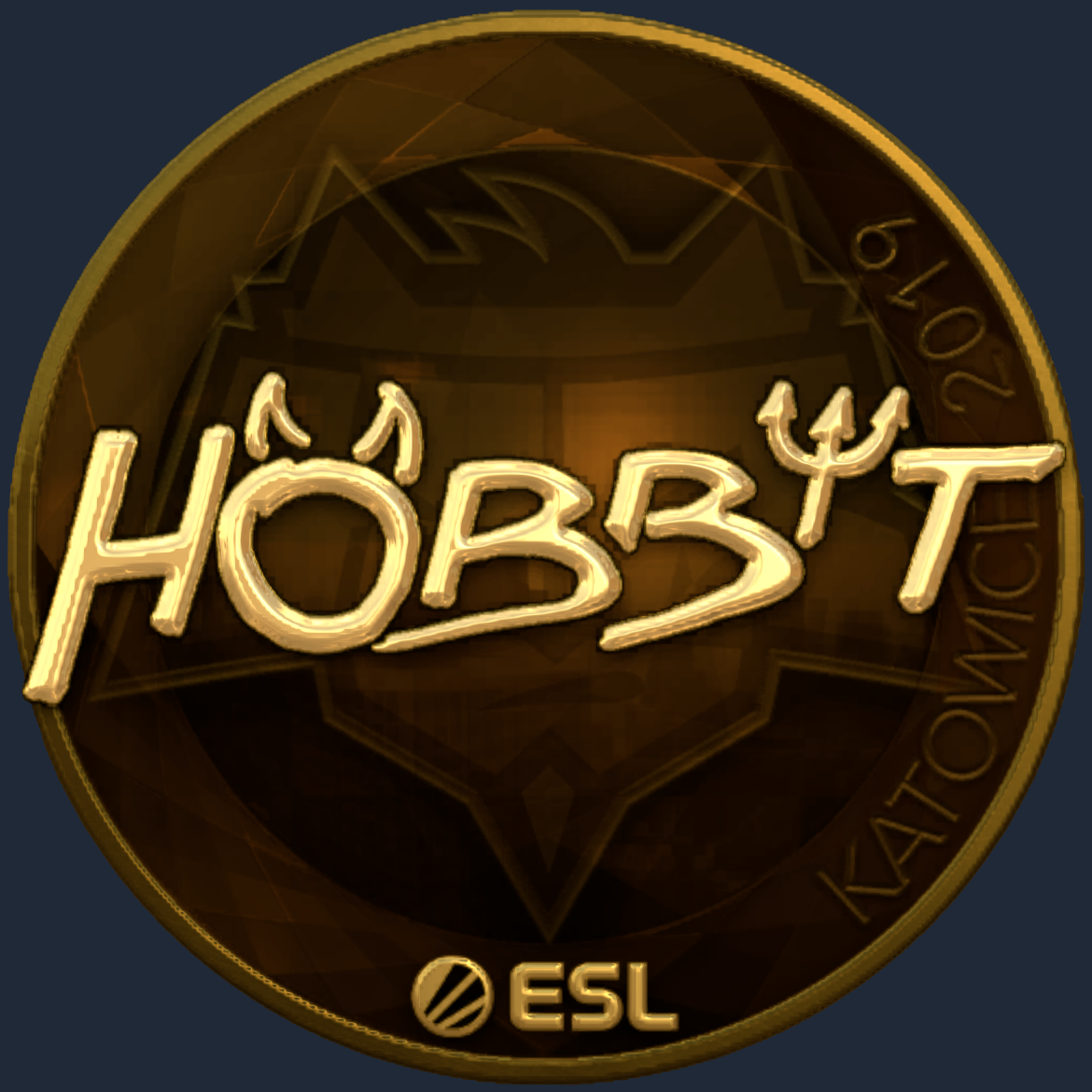 Sticker | Hobbit (Gold) | Katowice 2019 Screenshot