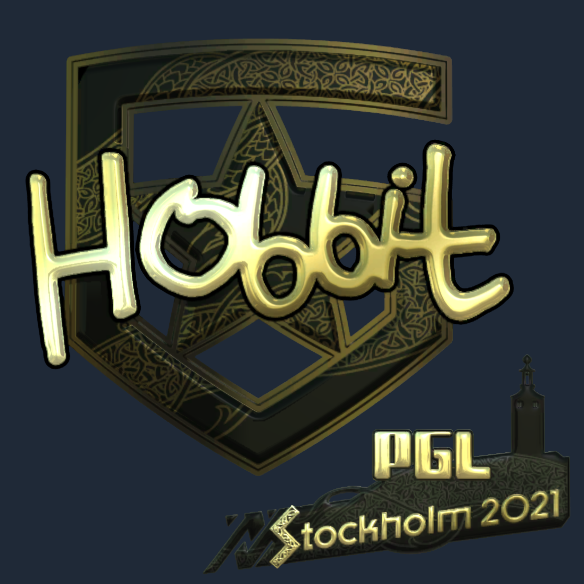 Sticker | HObbit (Gold) | Stockholm 2021 Screenshot