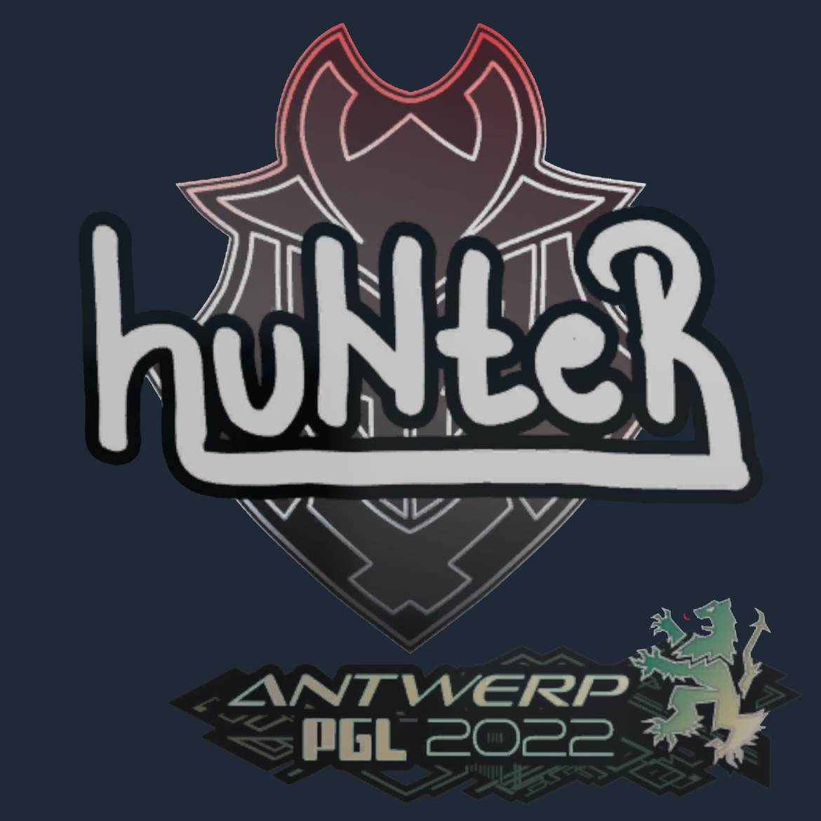 Sticker | huNter | Antwerp 2022 Screenshot