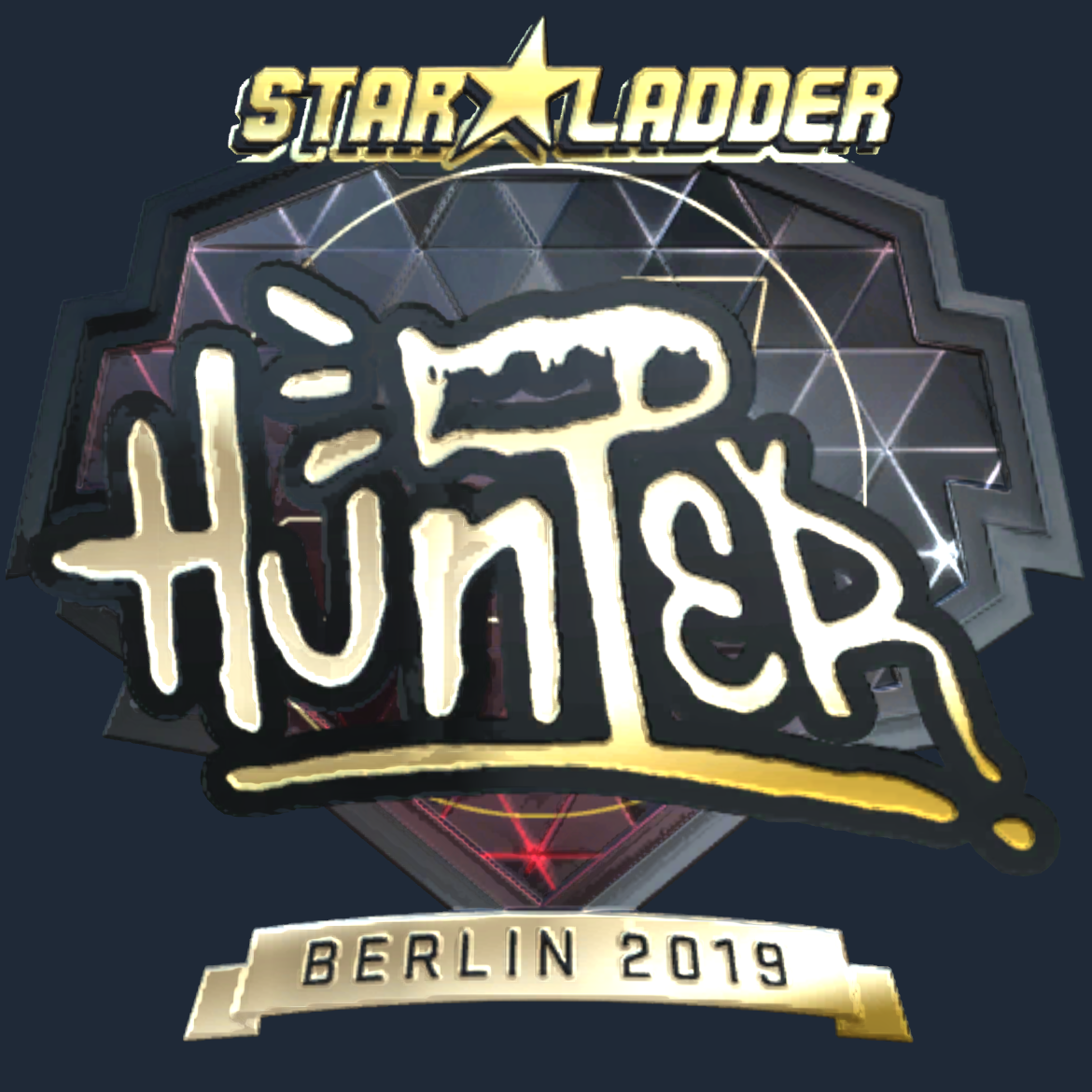 Sticker | huNter- (Gold) | Berlin 2019 Screenshot