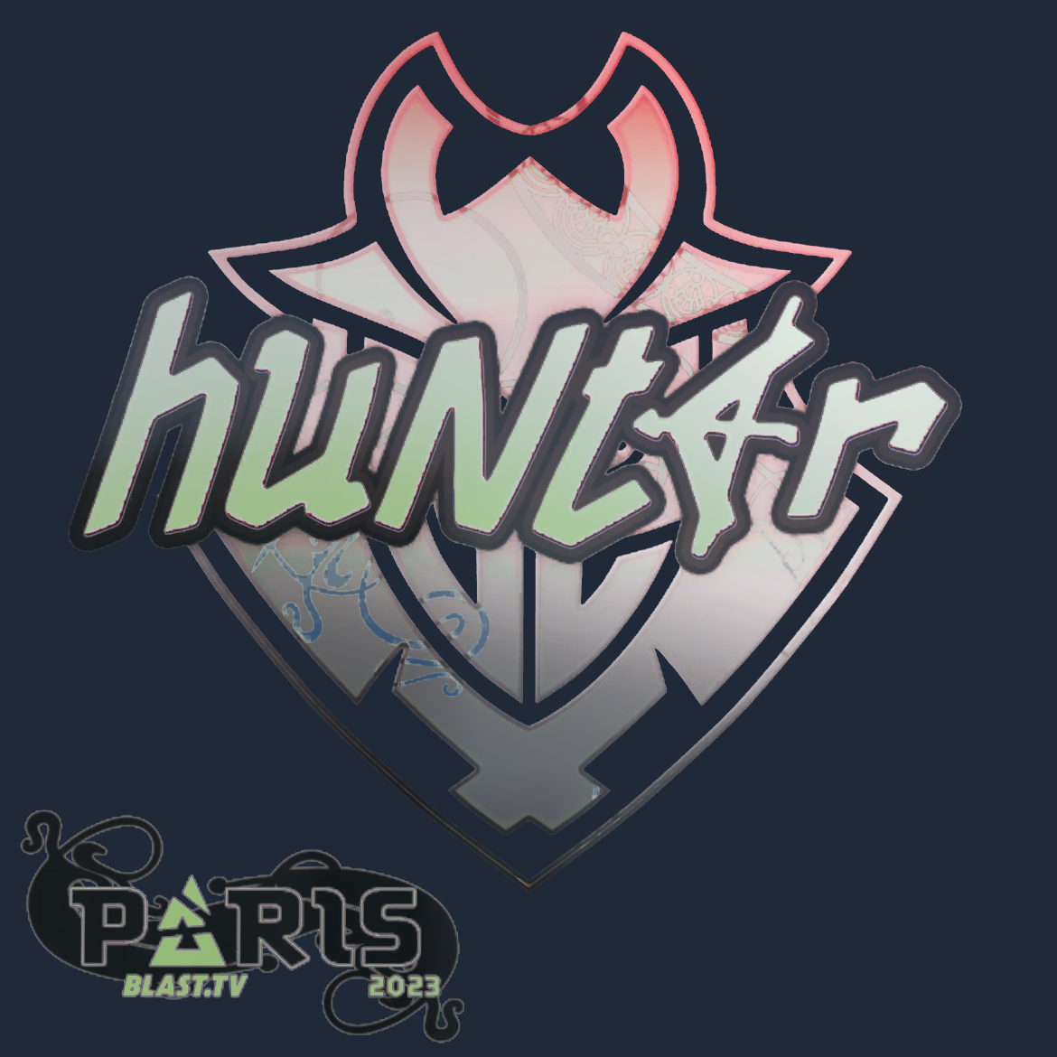 Sticker | huNter- (Holo) | Paris 2023 Screenshot