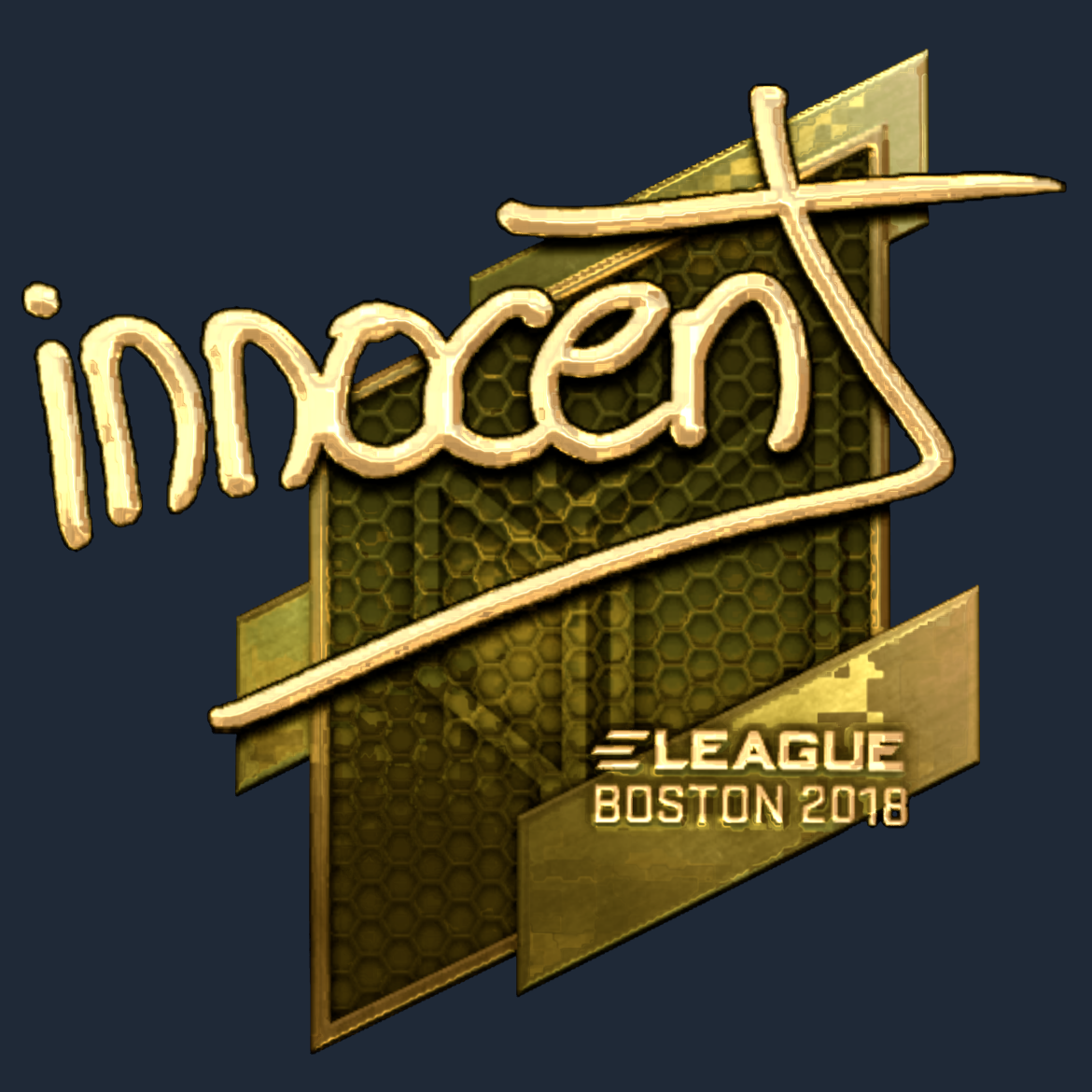 Sticker | innocent (Gold) | Boston 2018 Screenshot