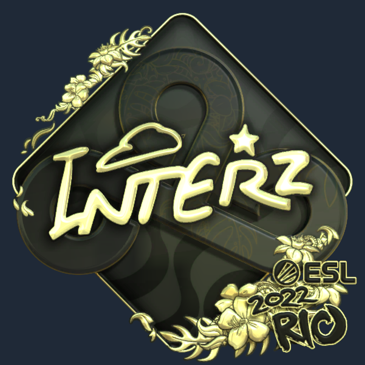 Sticker | interz (Gold) | Rio 2022 Screenshot