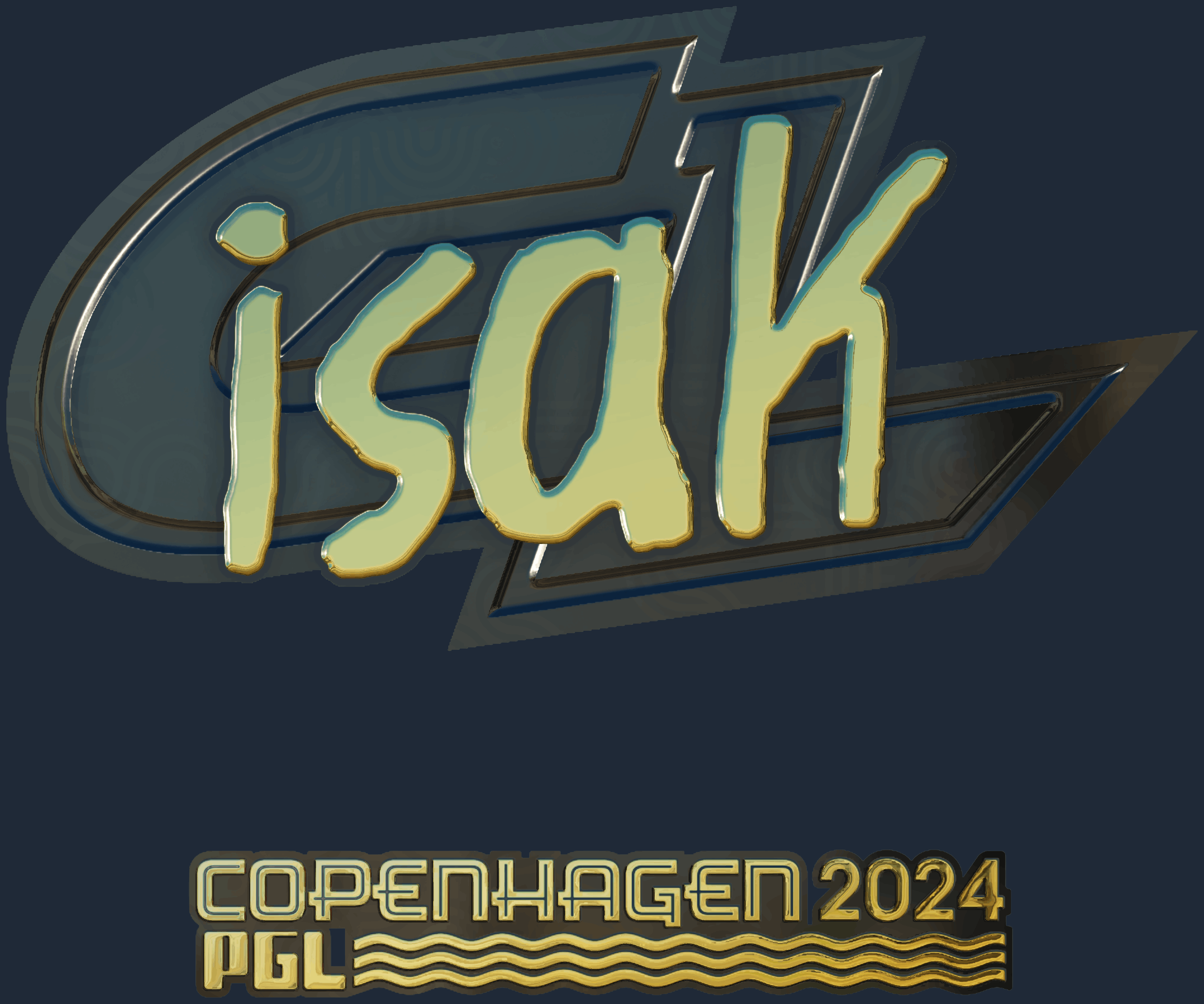 Sticker | isak (Gold) | Copenhagen 2024 Screenshot