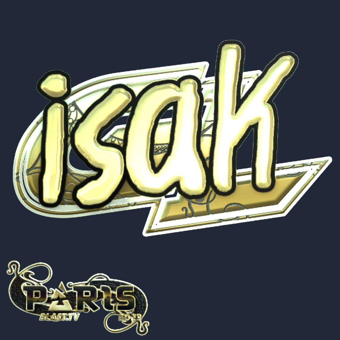 Sticker | isak (Gold) | Paris 2023 Screenshot